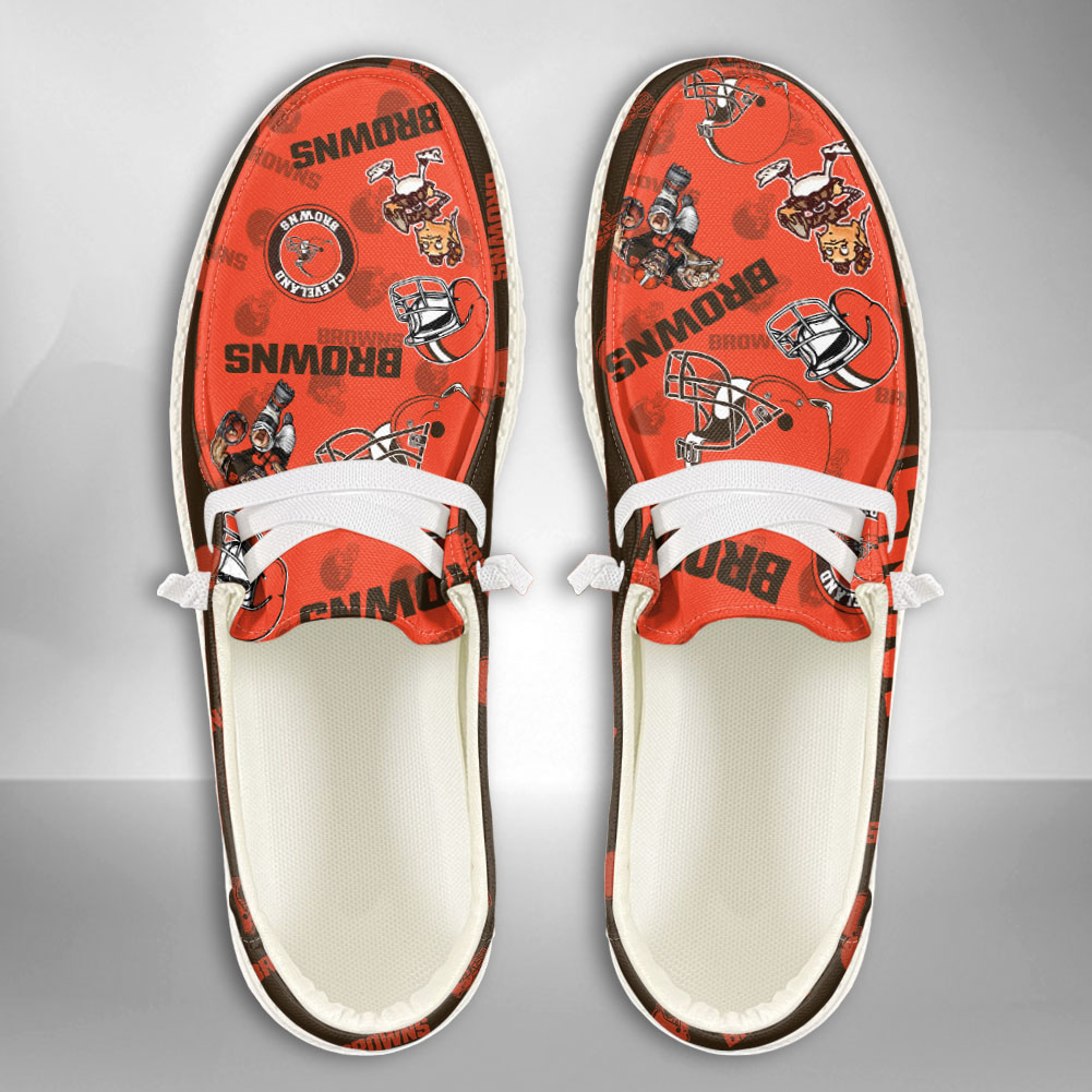 footwearelite cleveland browns custom name hey dude shoes fibbx