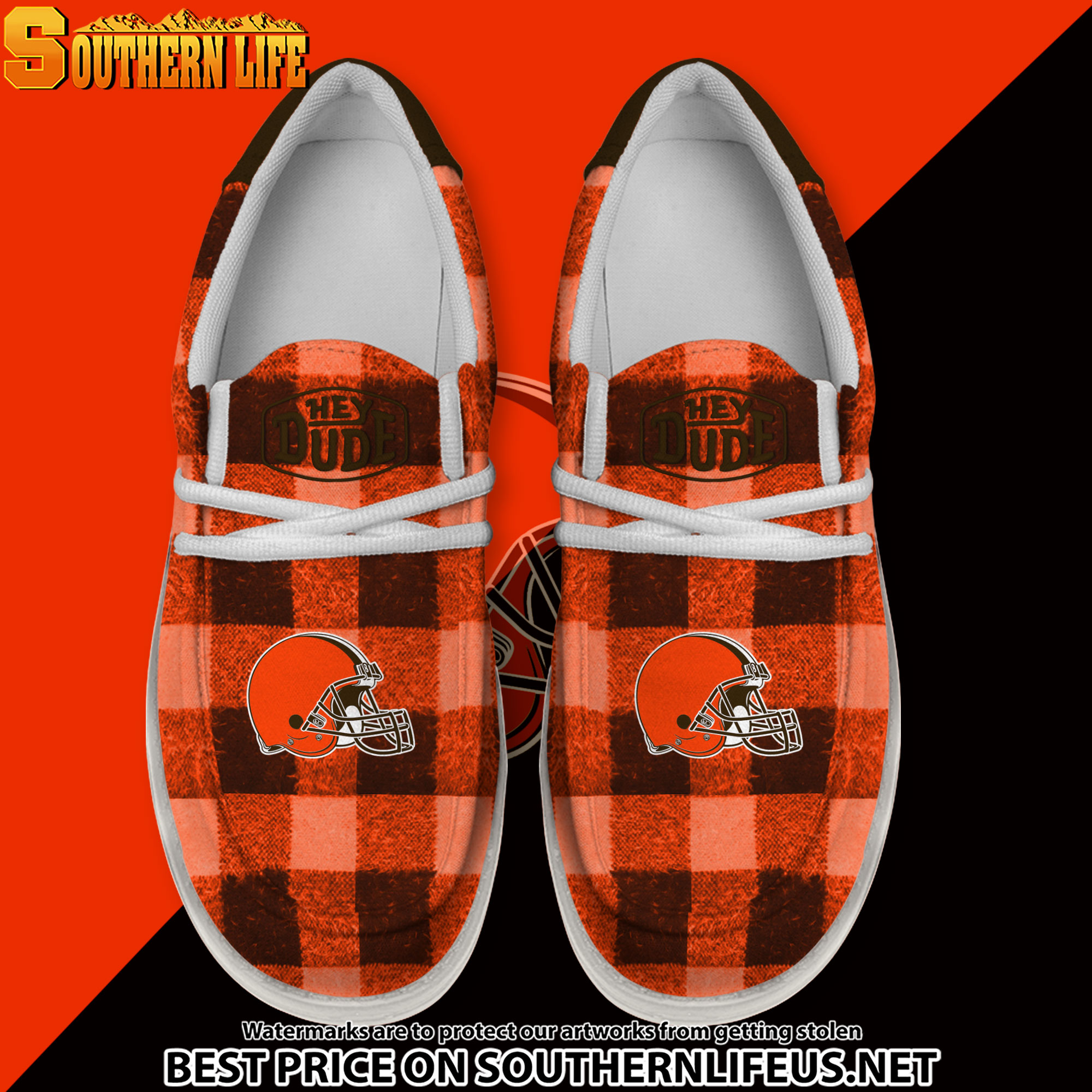 footwearelite cleveland browns custom name hey dude shoes iw9f2