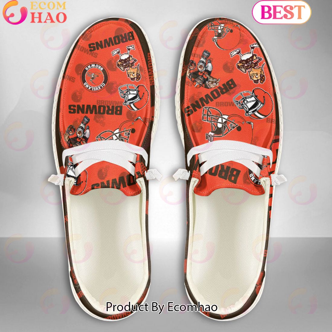 footwearelite cleveland browns custom name hey dude shoes lltai