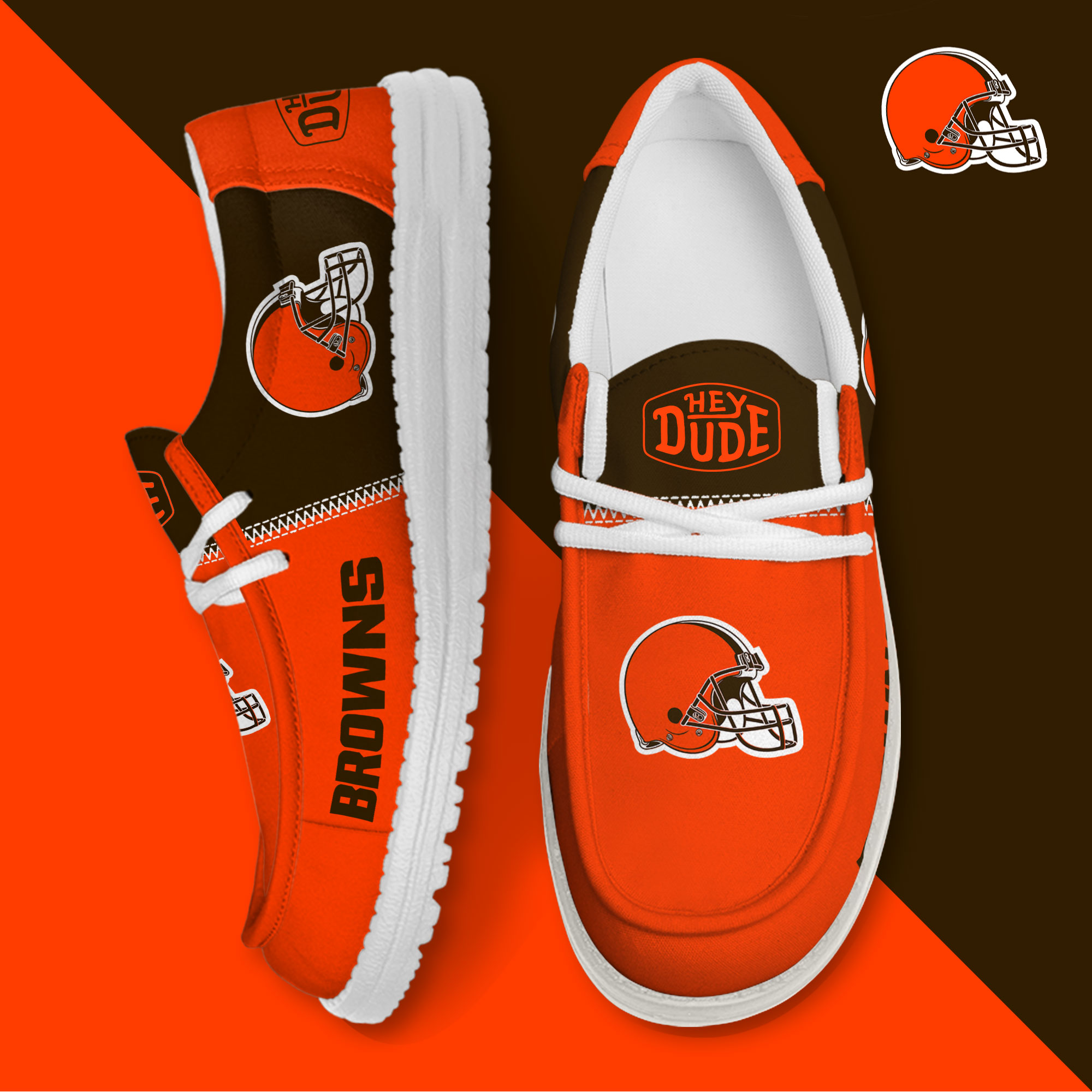 footwearelite cleveland browns custom name hey dude shoes pzync