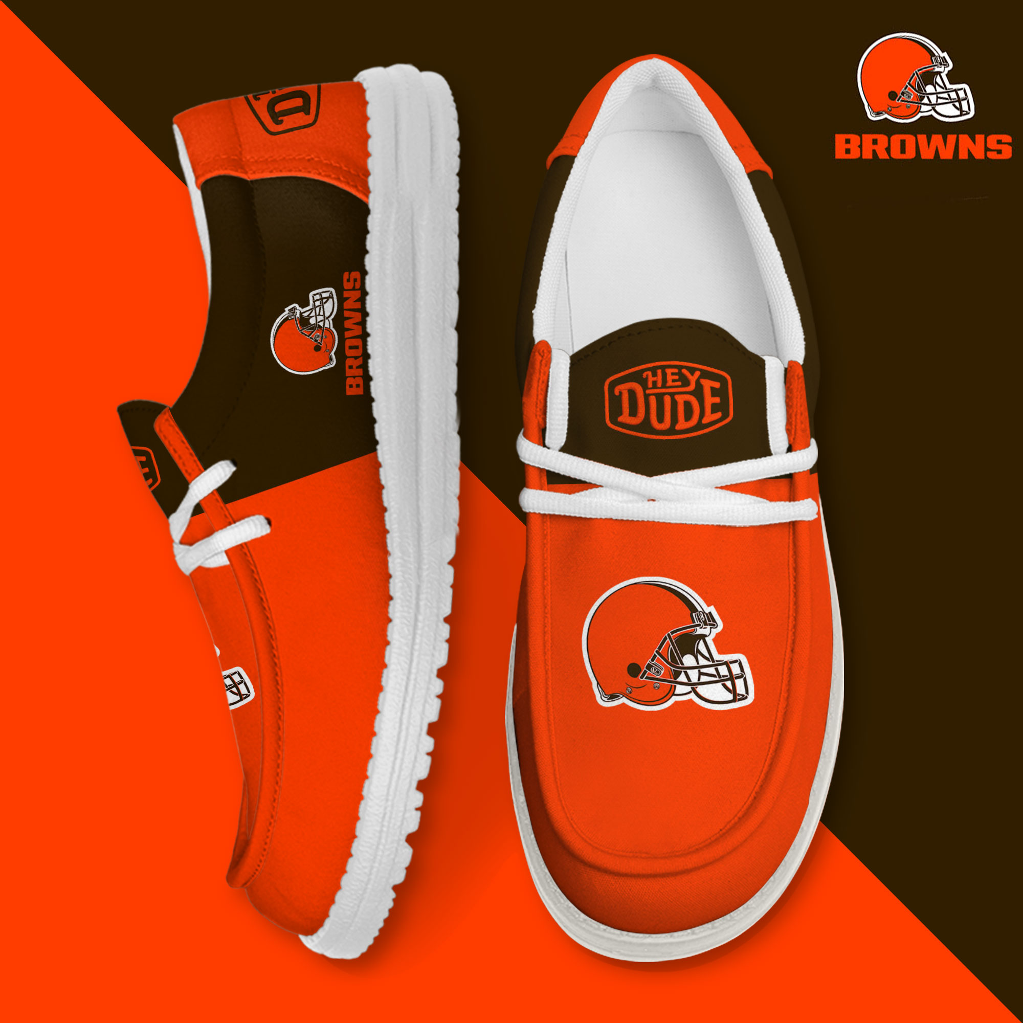 footwearelite cleveland browns custom name hey dude shoes s24bx