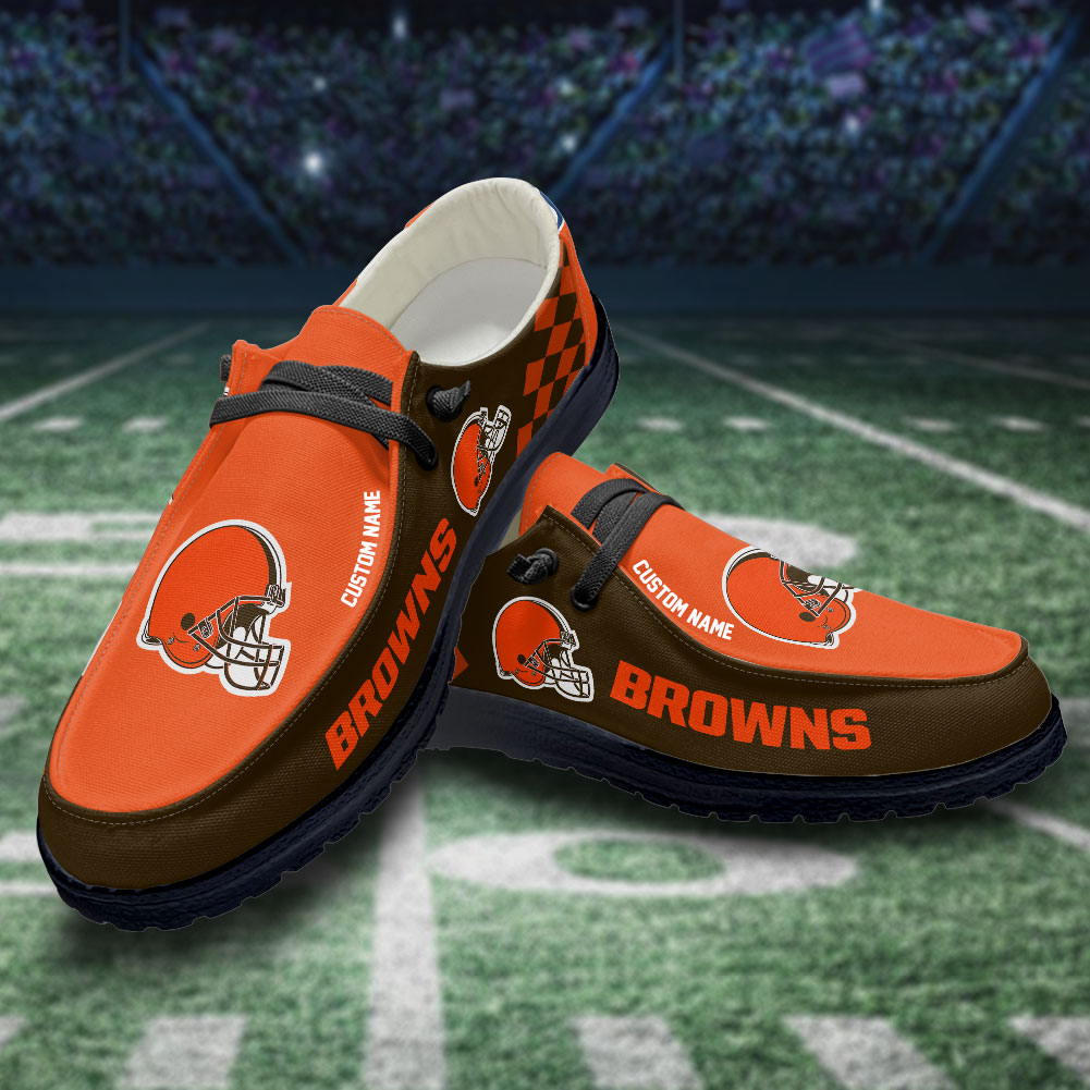 footwearelite cleveland browns custom name hey dude shoes uht4n