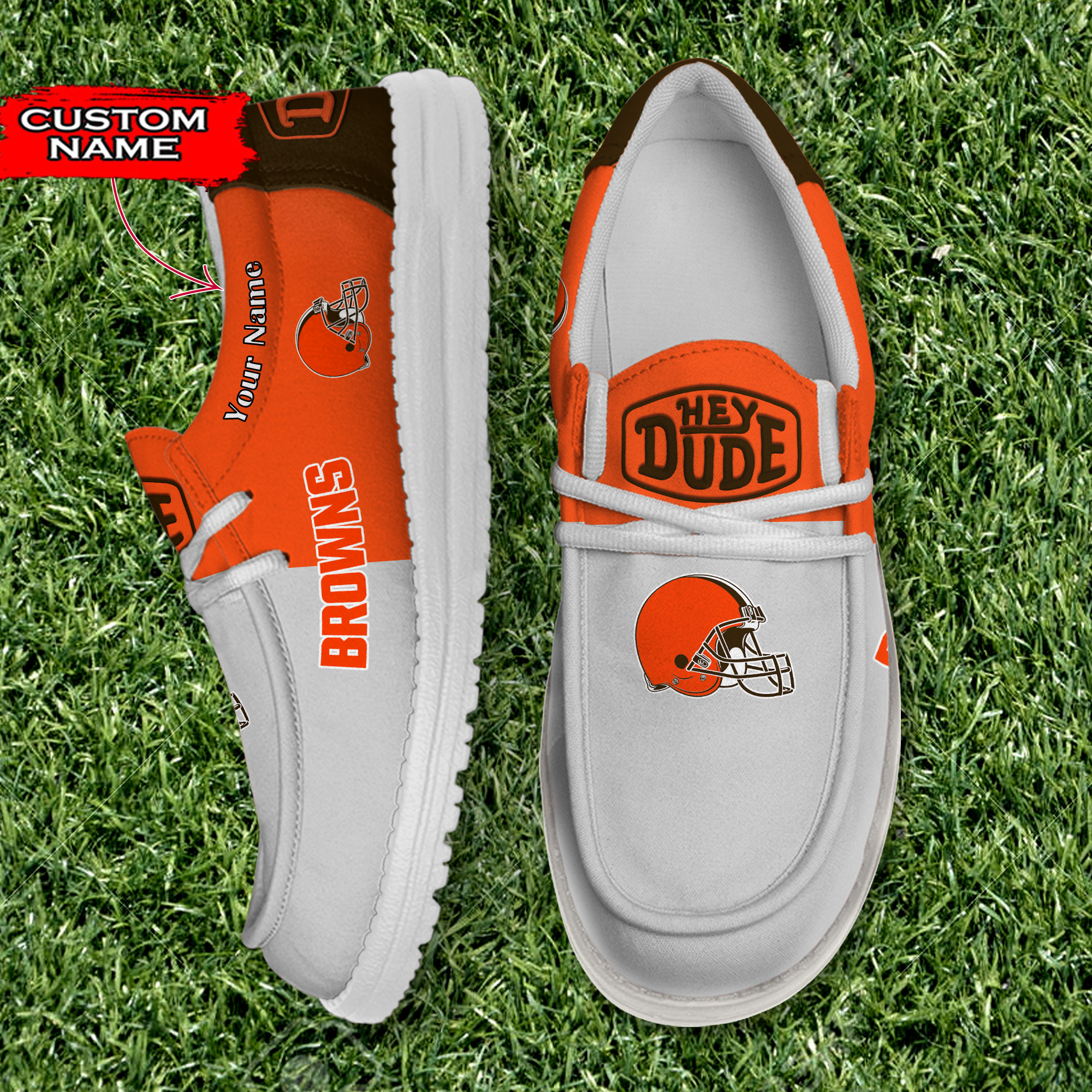 footwearelite cleveland browns custom name hey dude shoes uu7um