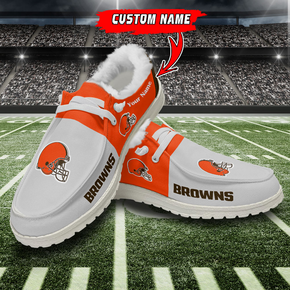 footwearelite cleveland browns custom name hey dude shoes wn92x