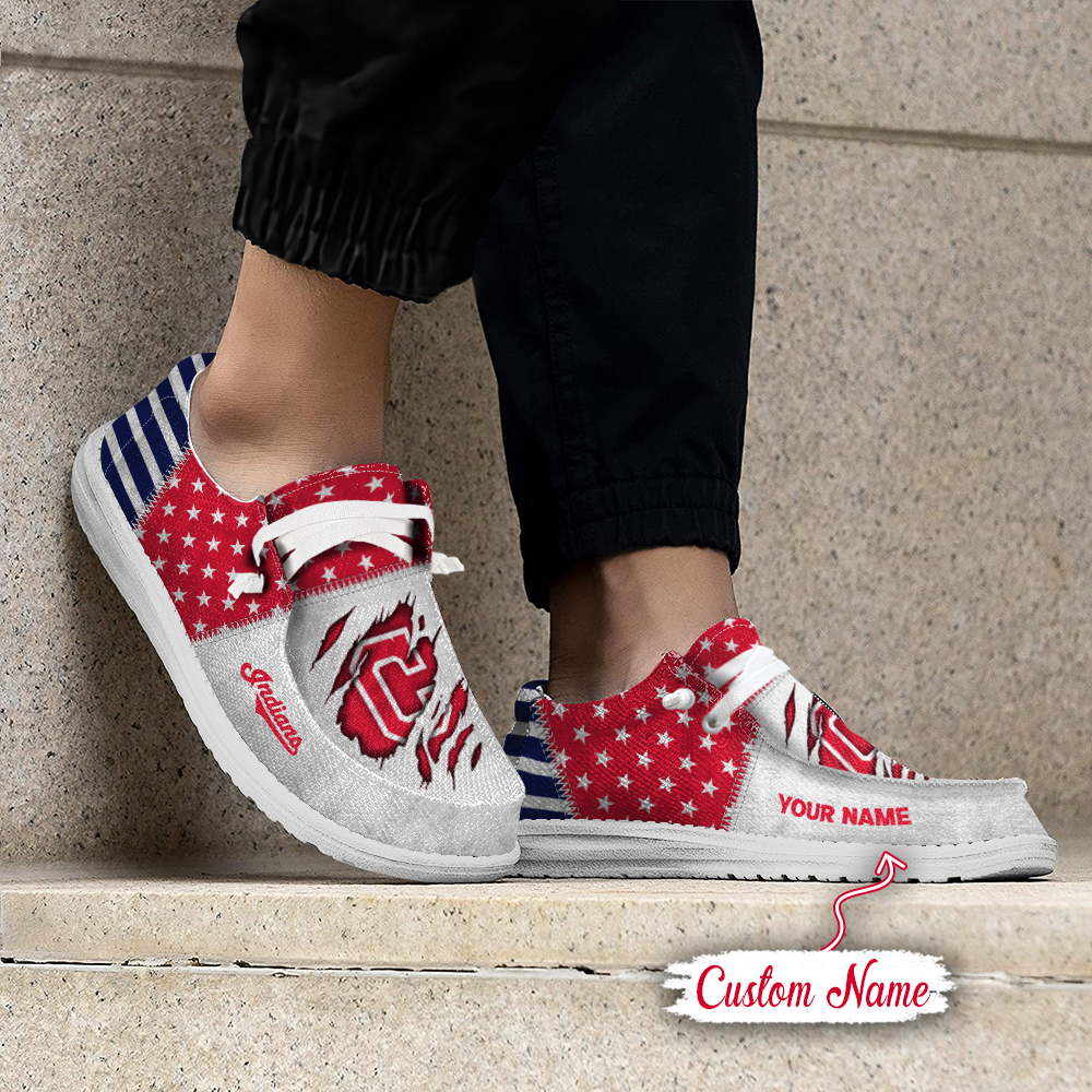 footwearelite cleveland indians custom name hey dude shoes 7qn8a