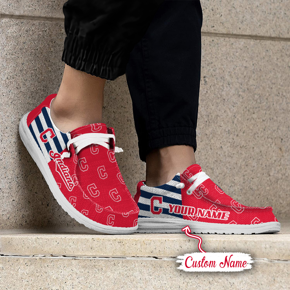 footwearelite cleveland indians custom name hey dude shoes eswwd