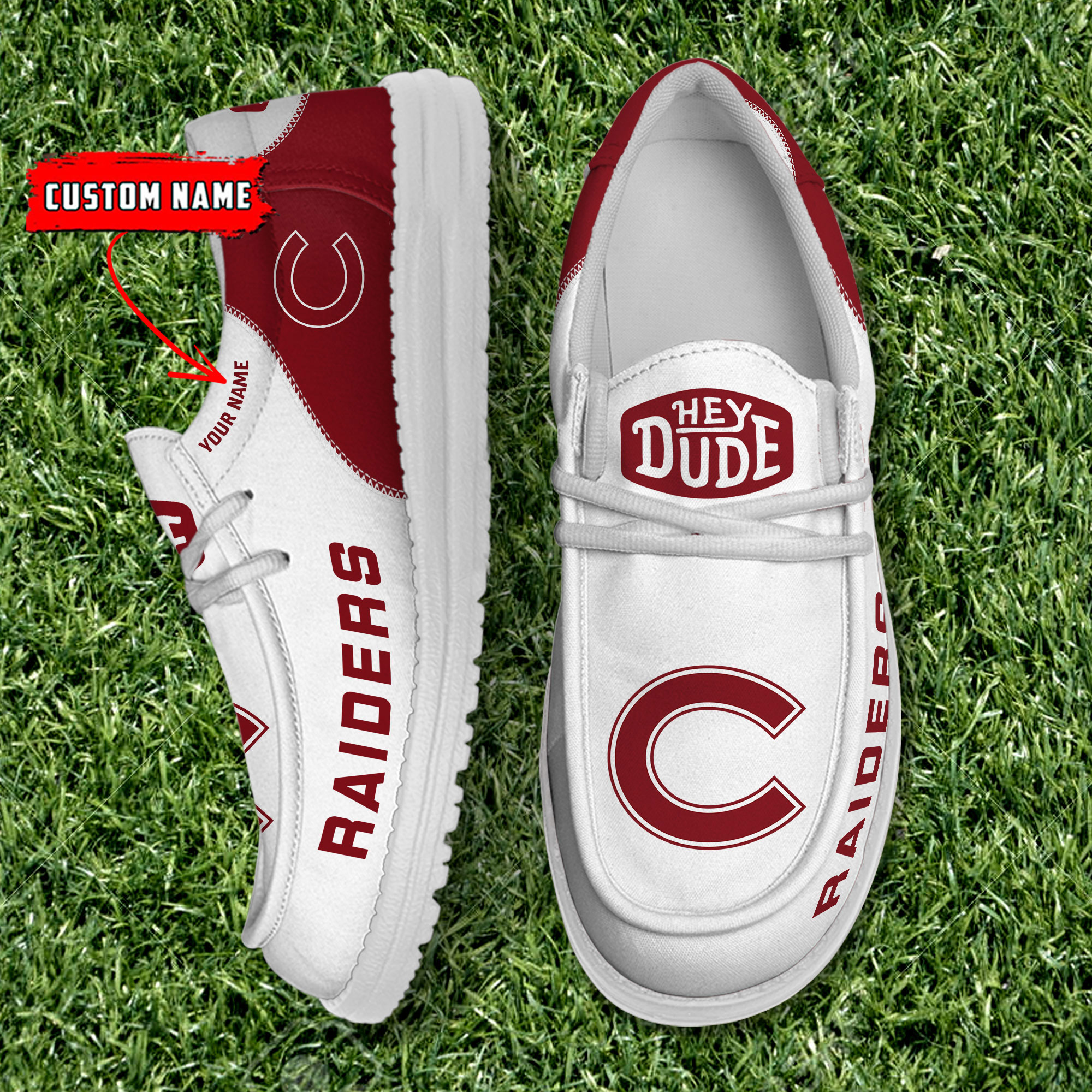 footwearelite colgate raiders custom name hey dude shoes hk62y