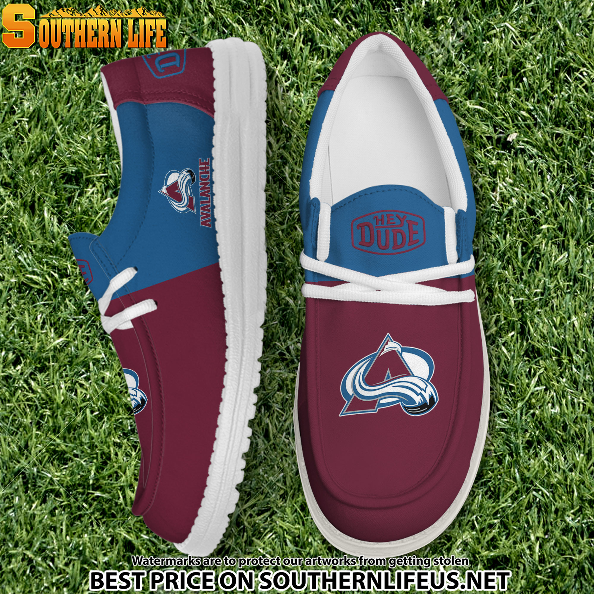 footwearelite colorado avalanche custom name hey dude shoes 8j0bo