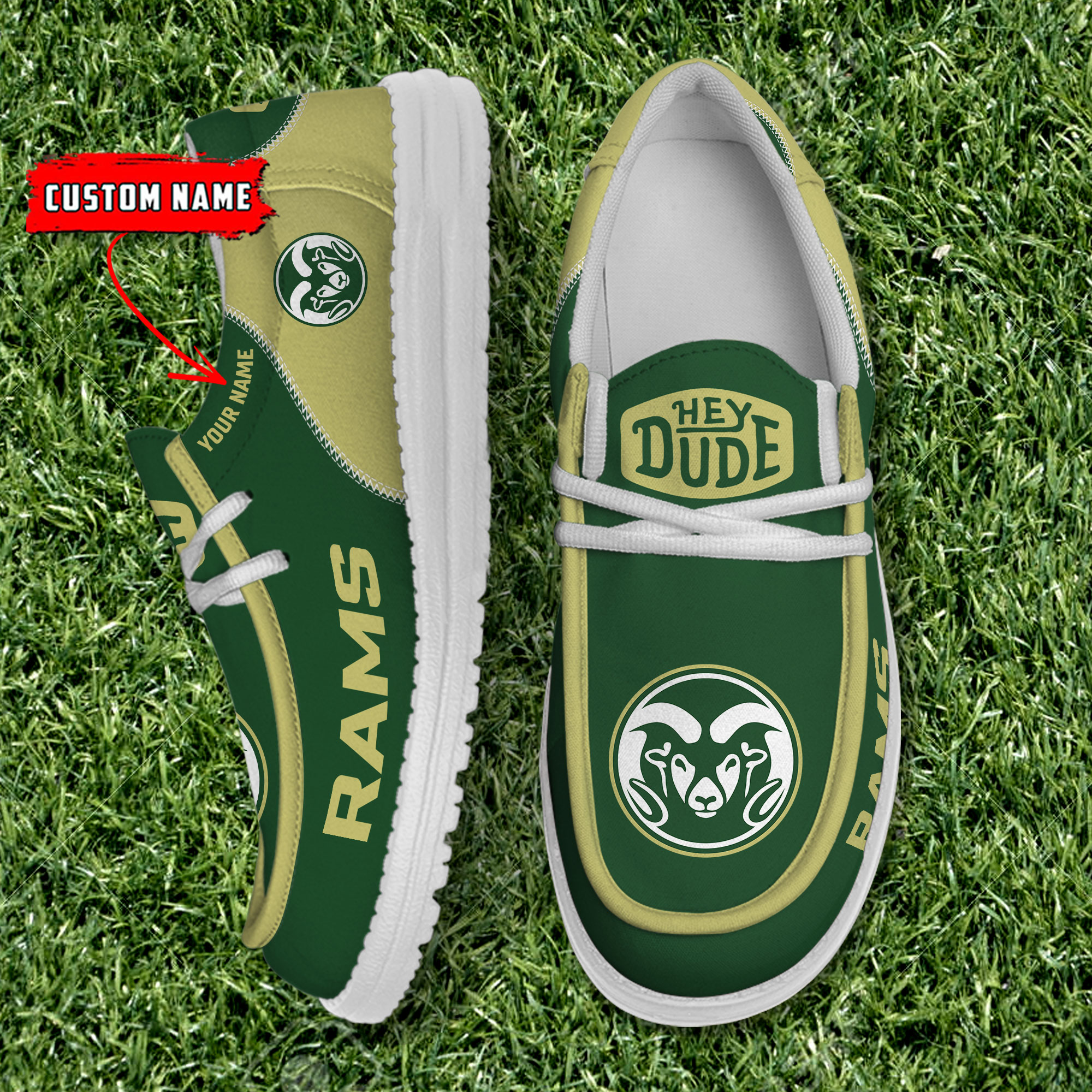 footwearelite colorado state rams custom name hey dude shoes dwd3a