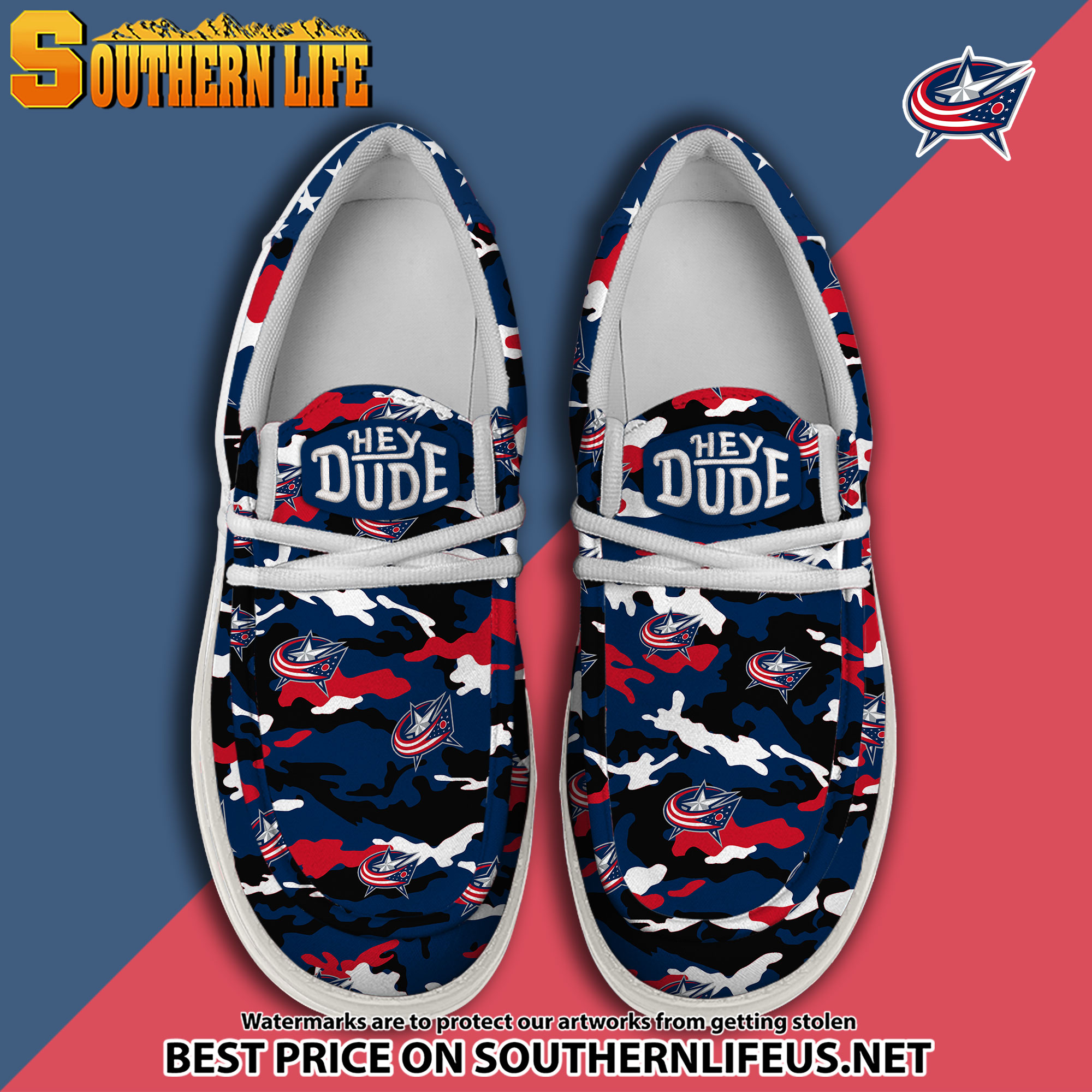 footwearelite columbus blue jackets custom name hey dude shoes efdef