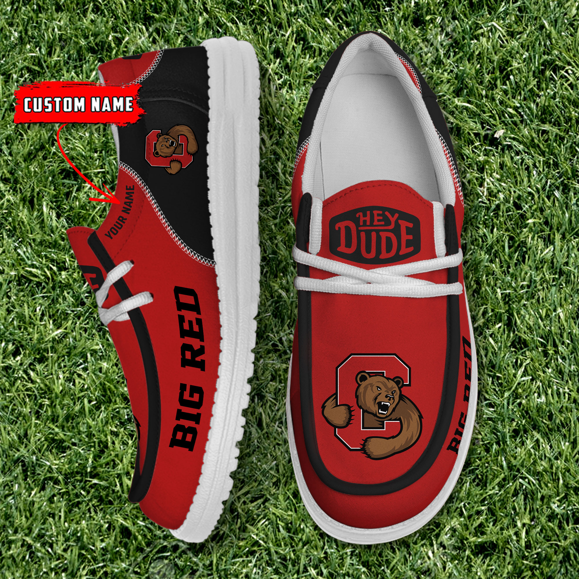 footwearelite cornell big red custom name hey dude shoes eudml