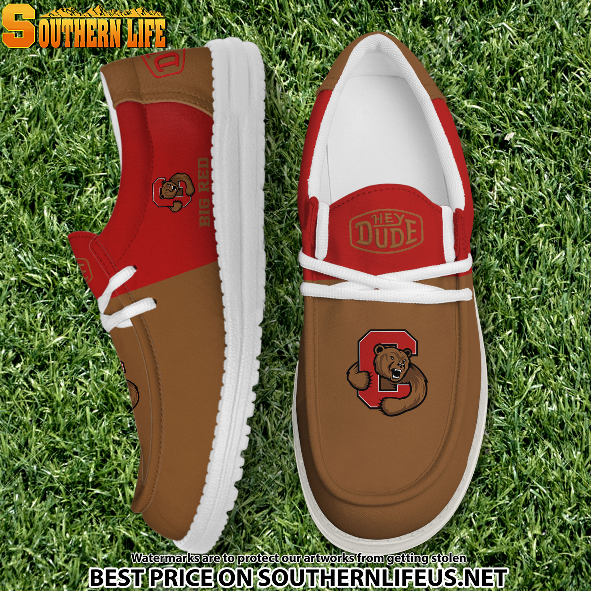 footwearelite cornell big red custom name hey dude shoes s4h2z