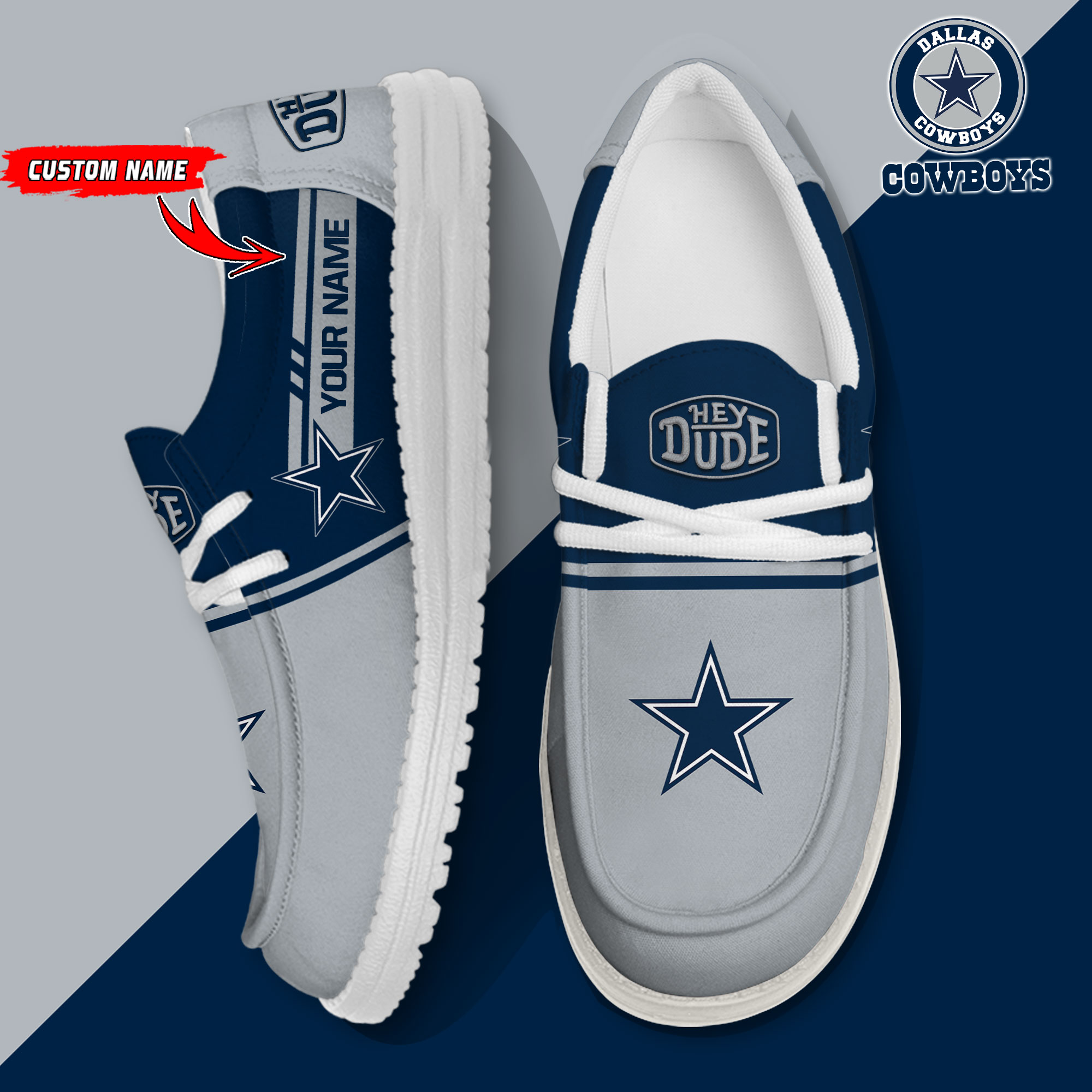 footwearelite dallas cowboys custom name hey dude shoes 4wouf