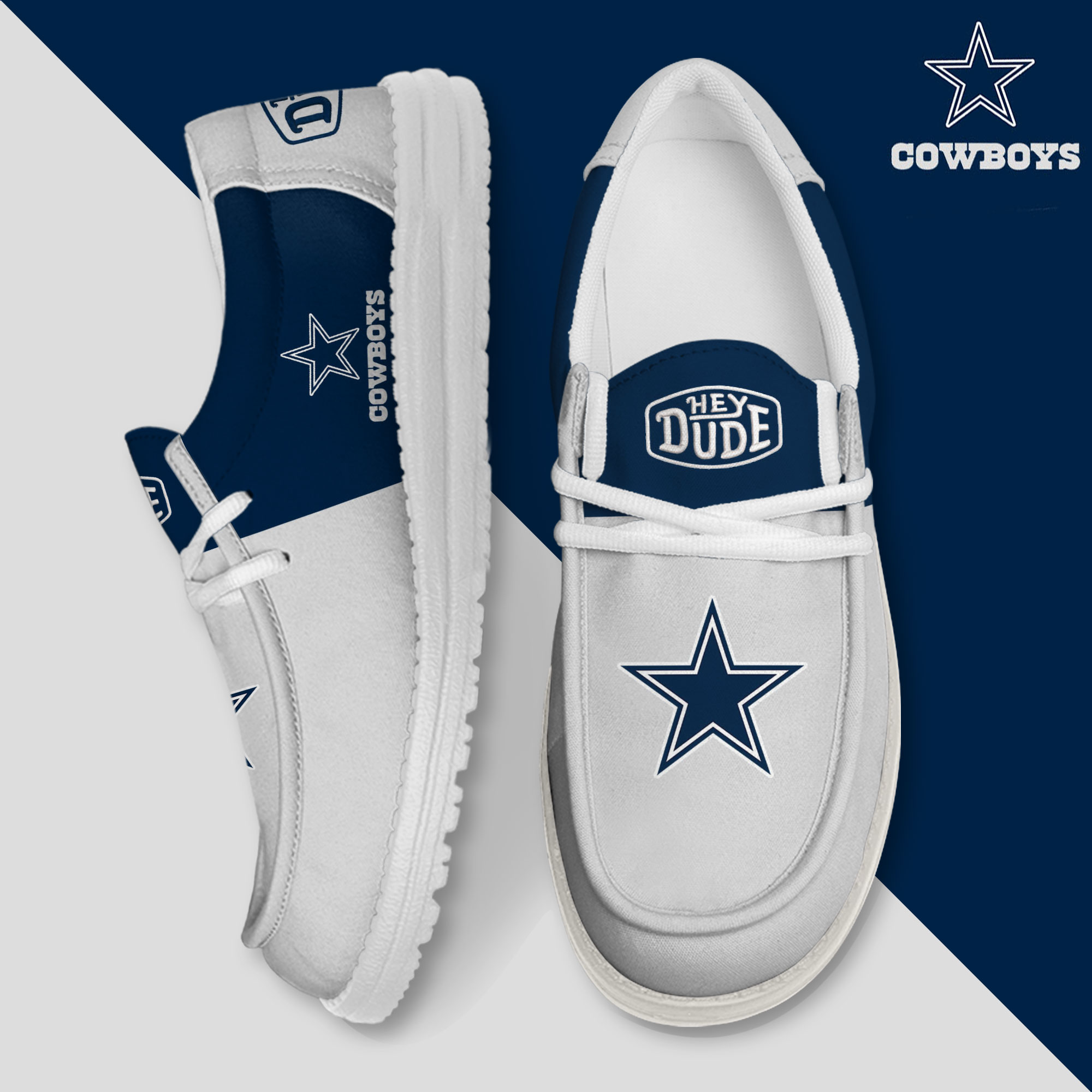 footwearelite dallas cowboys custom name hey dude shoes blsnf