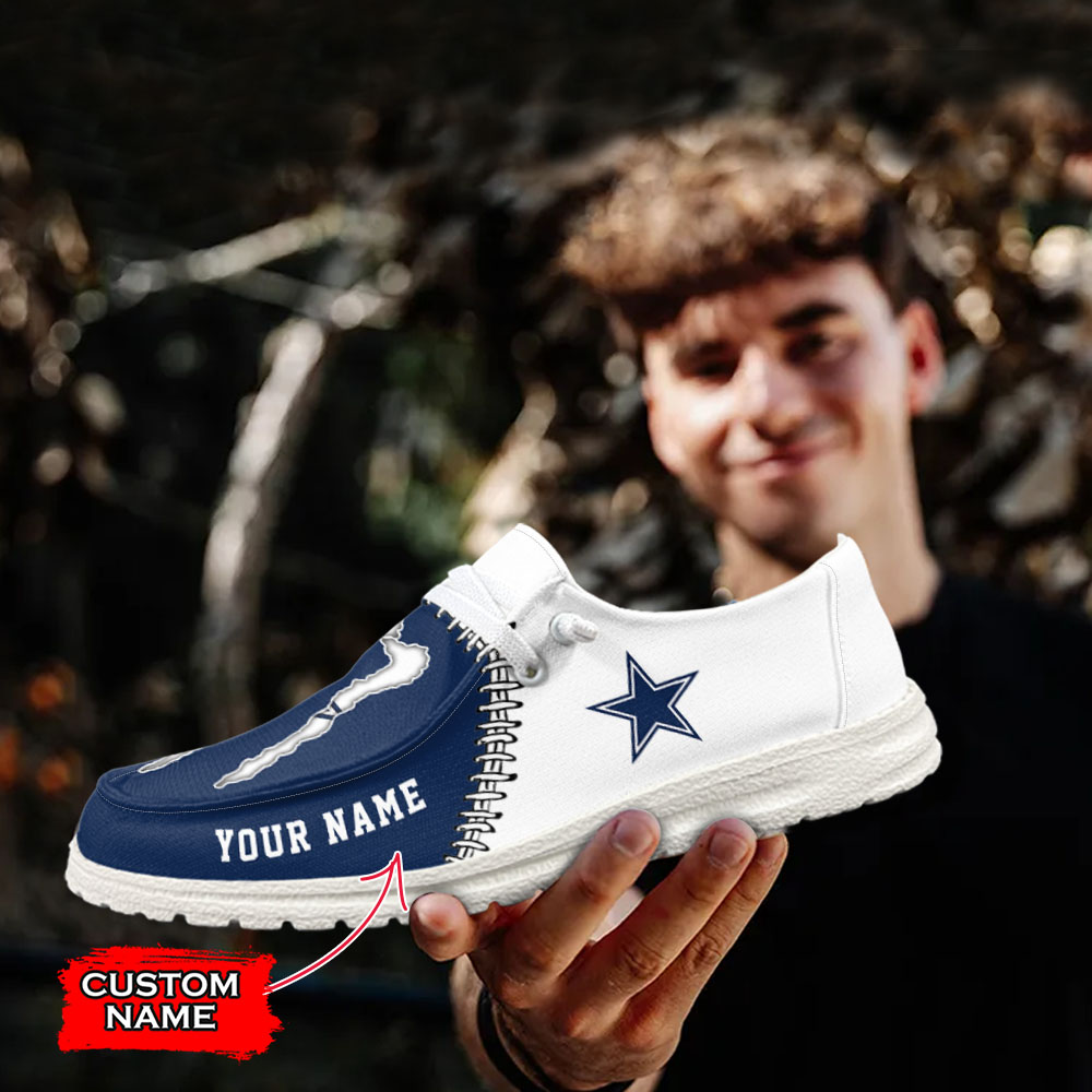 footwearelite dallas cowboys custom name hey dude shoes oiwig