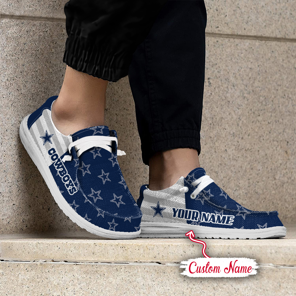 footwearelite dallas cowboys custom name hey dude shoes swcju