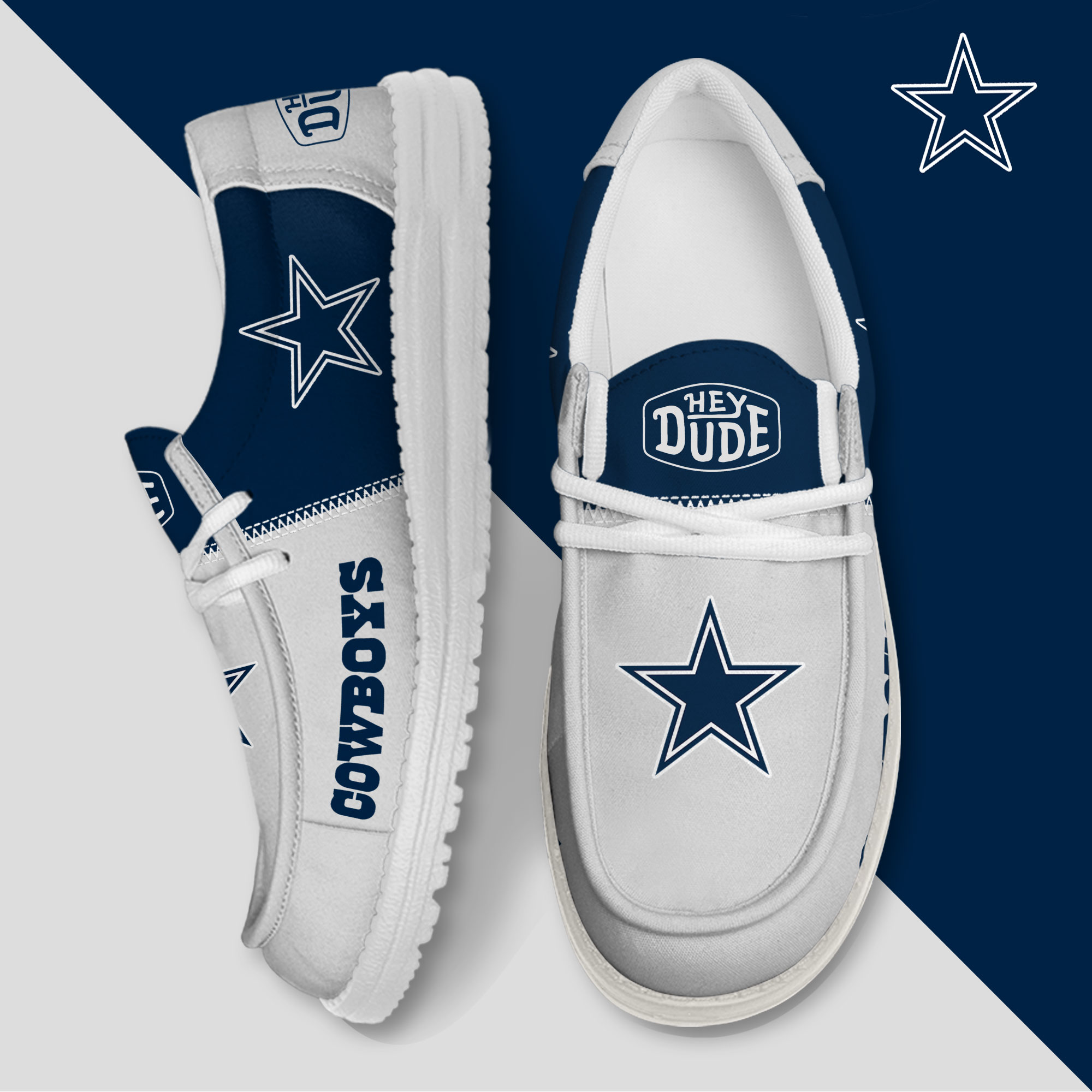 footwearelite dallas cowboys custom name hey dude shoes xtuat