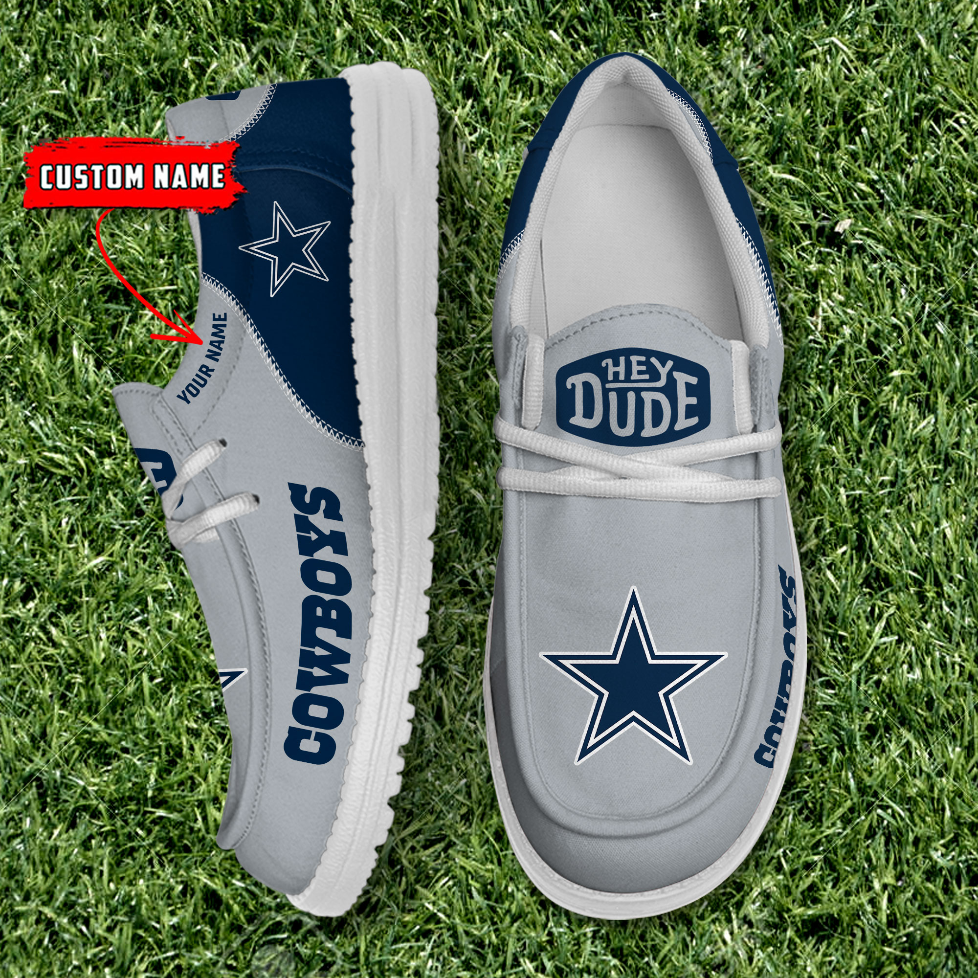 footwearelite dallas cowboys custom name hey dude shoes ynnbq