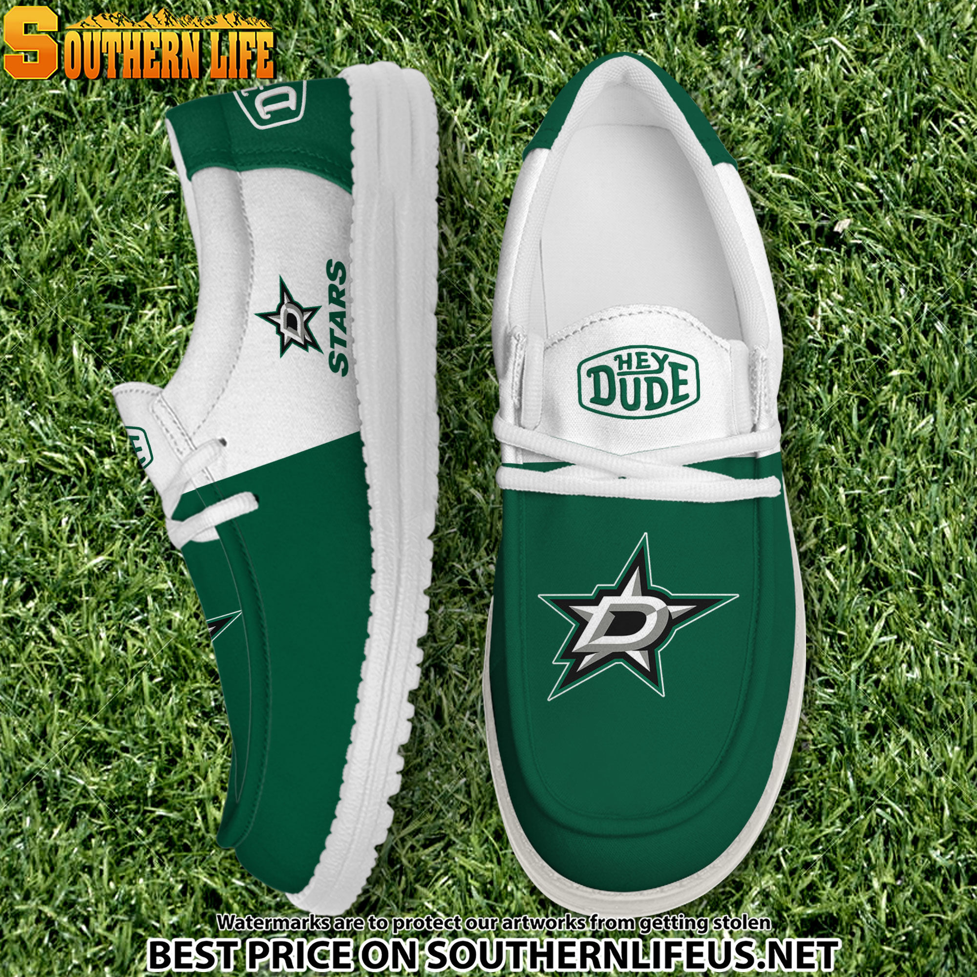 footwearelite dallas stars custom name hey dude shoes s5njh