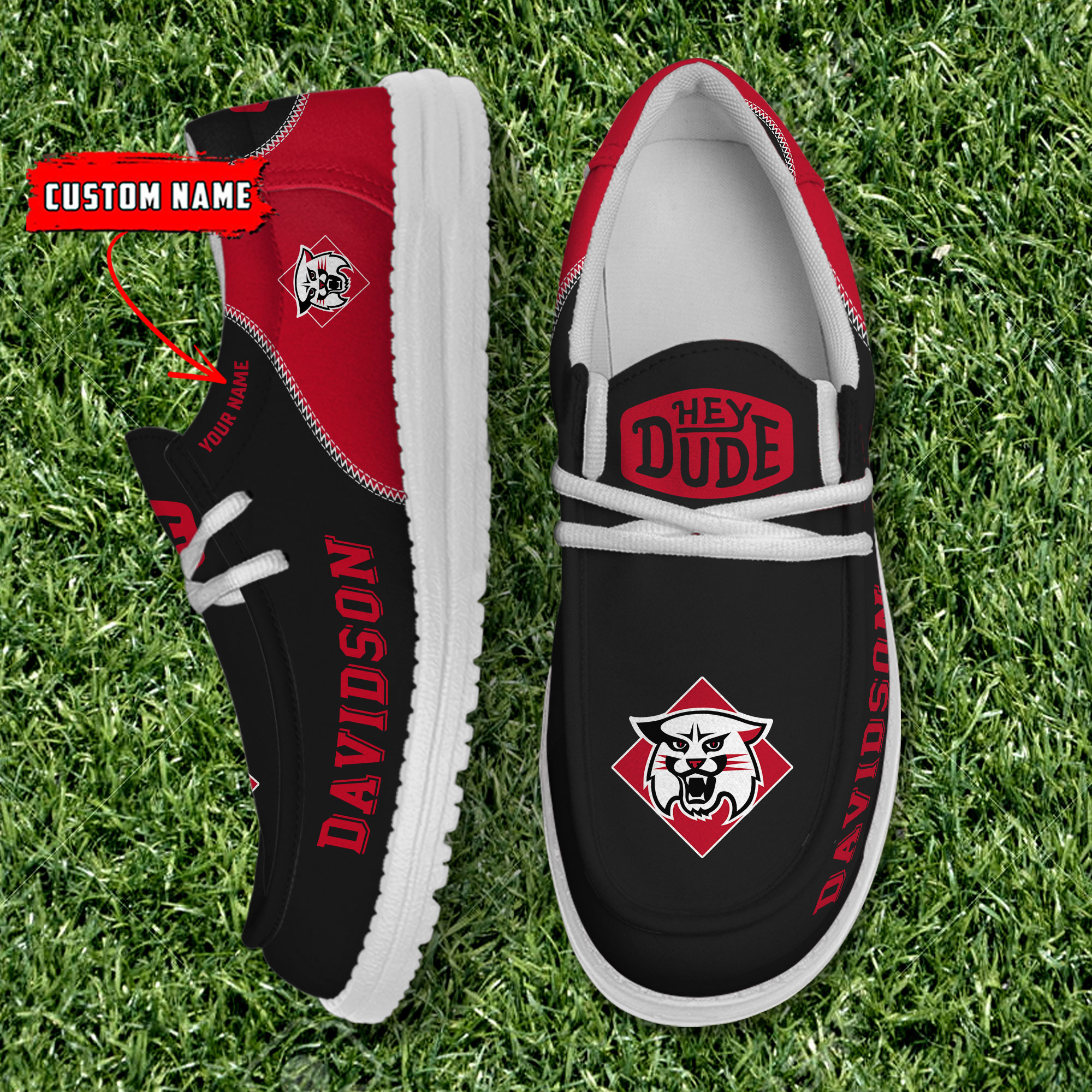 footwearelite davidson wildcats custom name hey dude shoes gqyrf