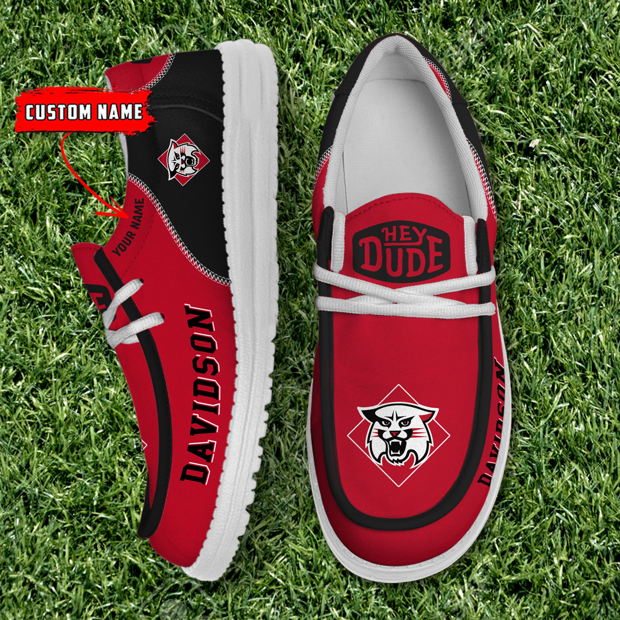 footwearelite davidson wildcats custom name hey dude shoes m5fiy