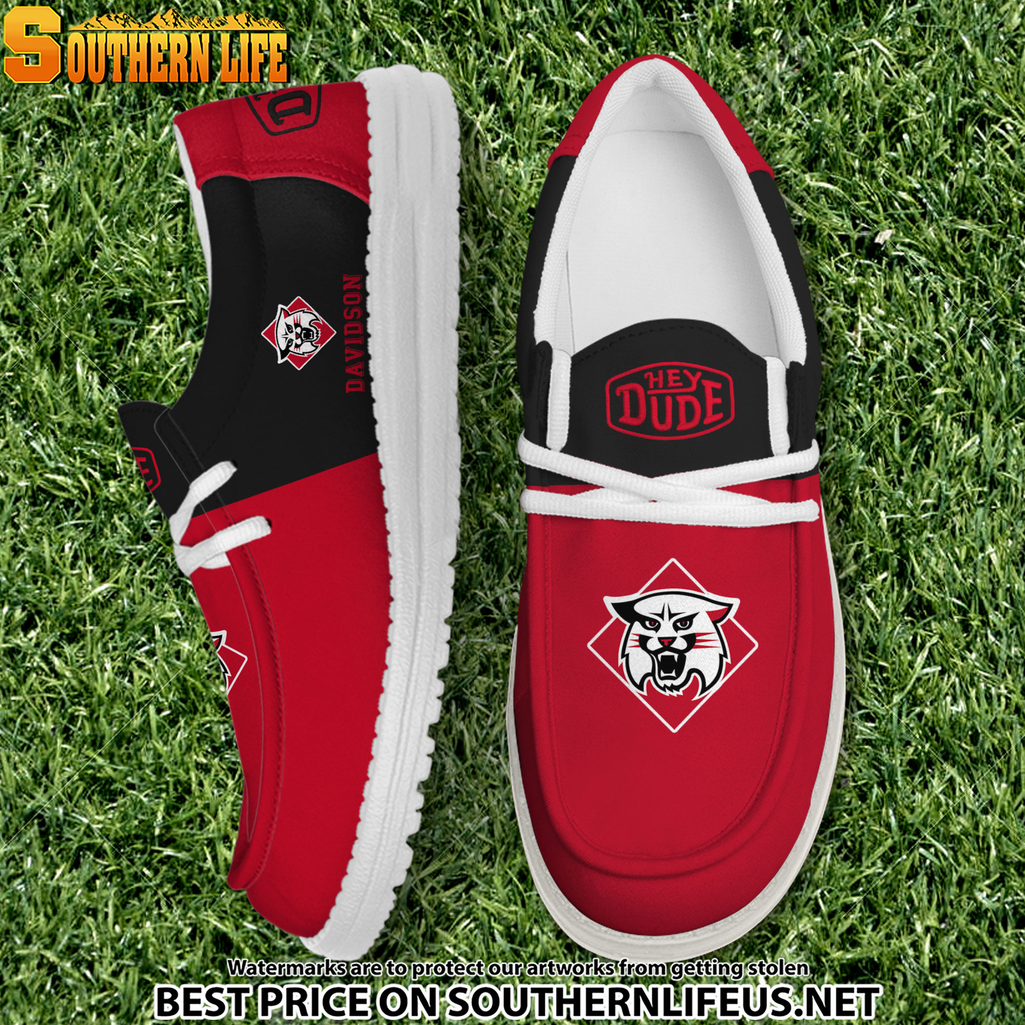 footwearelite davidson wildcats custom name hey dude shoes qdp2n