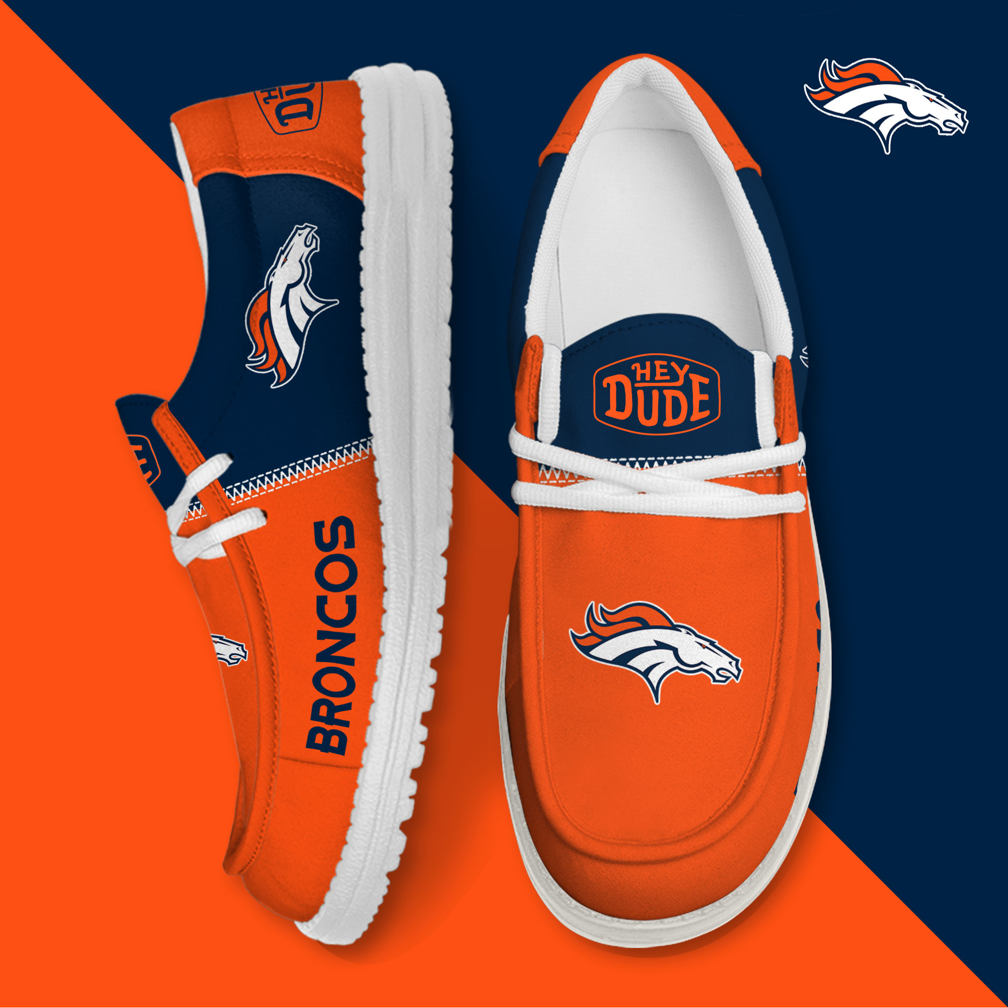 footwearelite denver broncos custom name hey dude shoes ndmsm