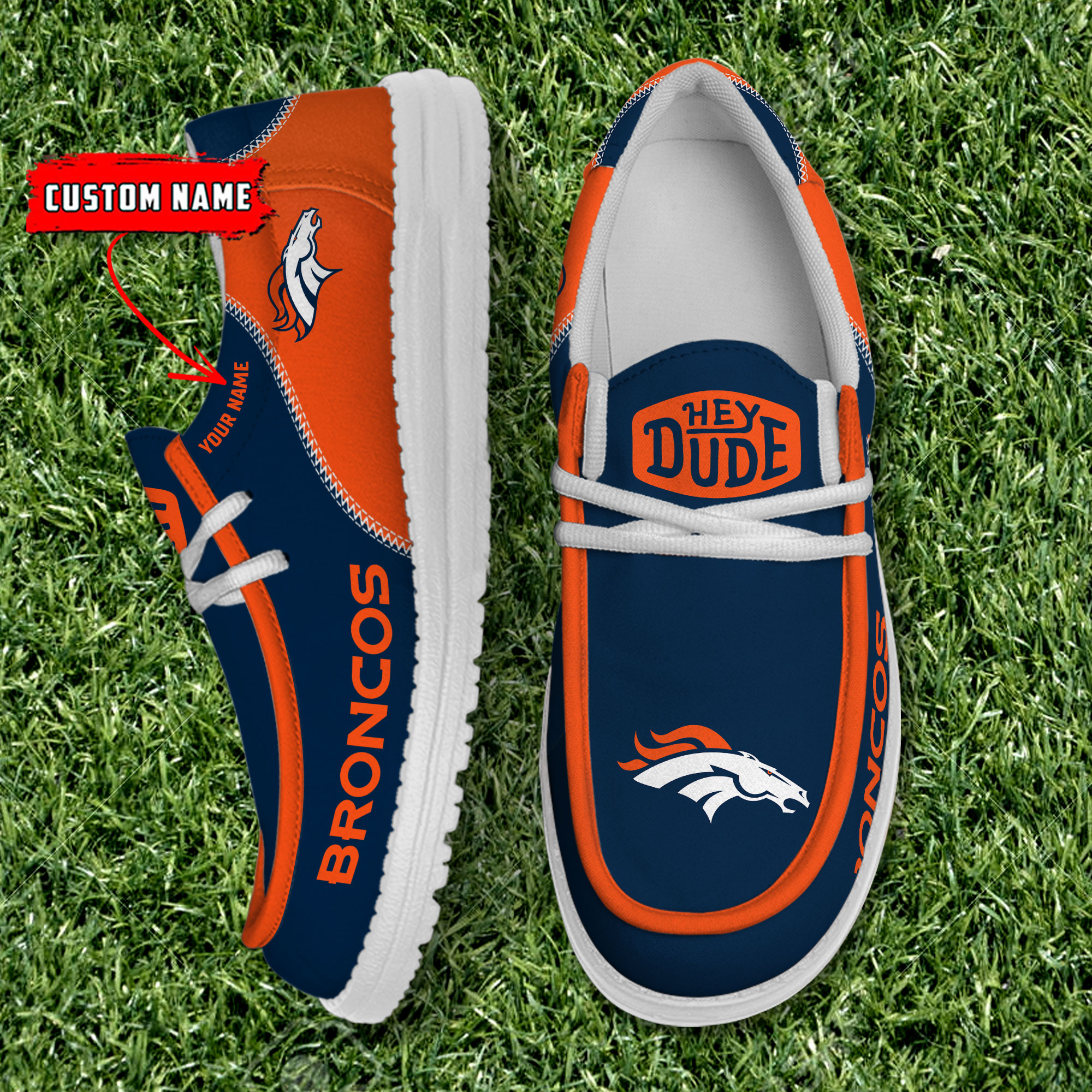 footwearelite denver broncos custom name hey dude shoes oax2n