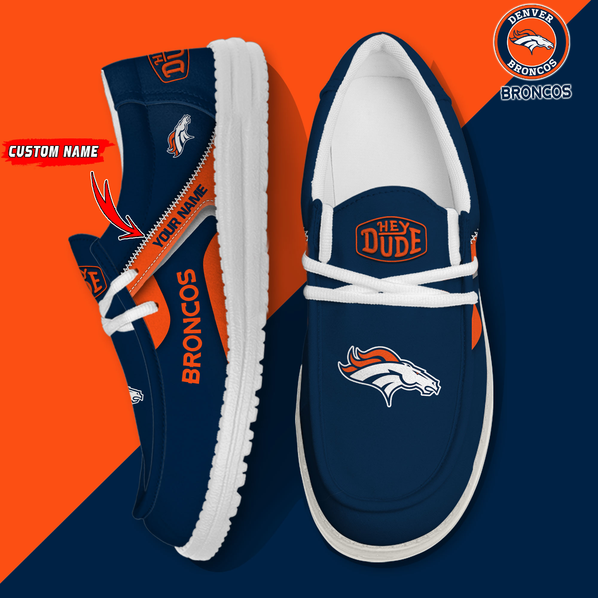 footwearelite denver broncos custom name hey dude shoes pvsbl