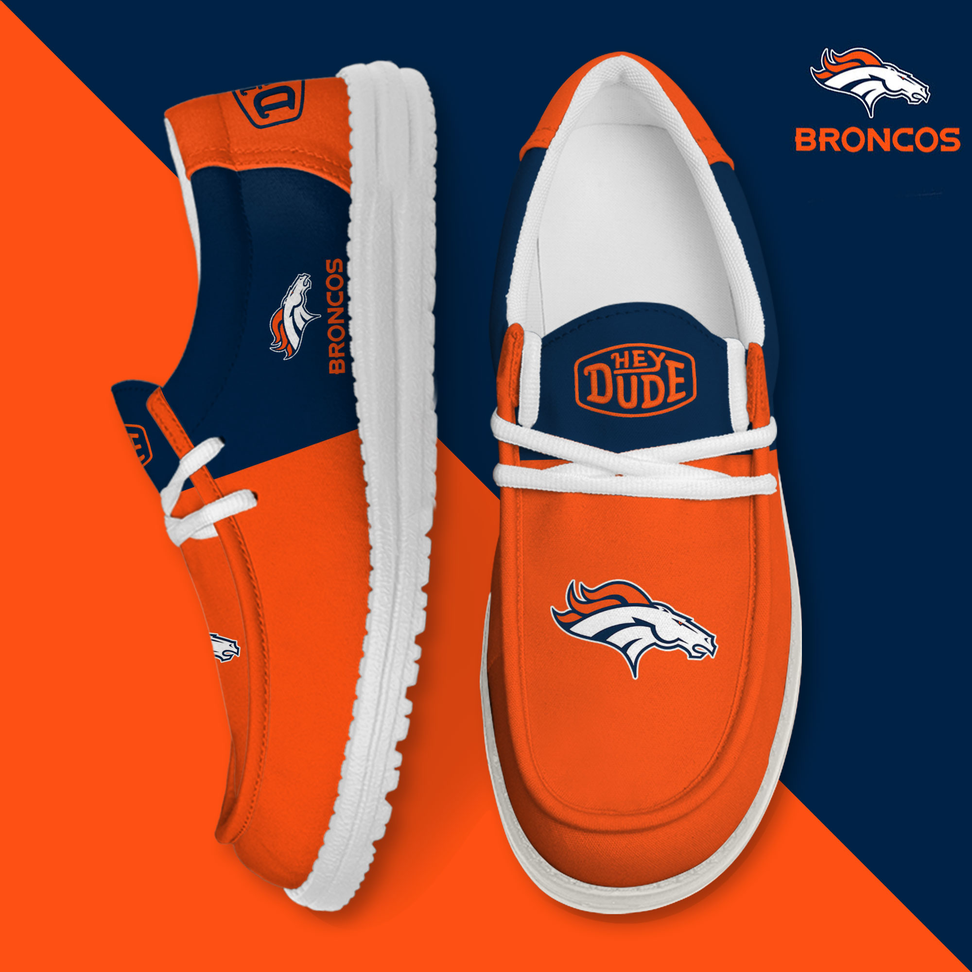 footwearelite denver broncos custom name hey dude shoes rloo5