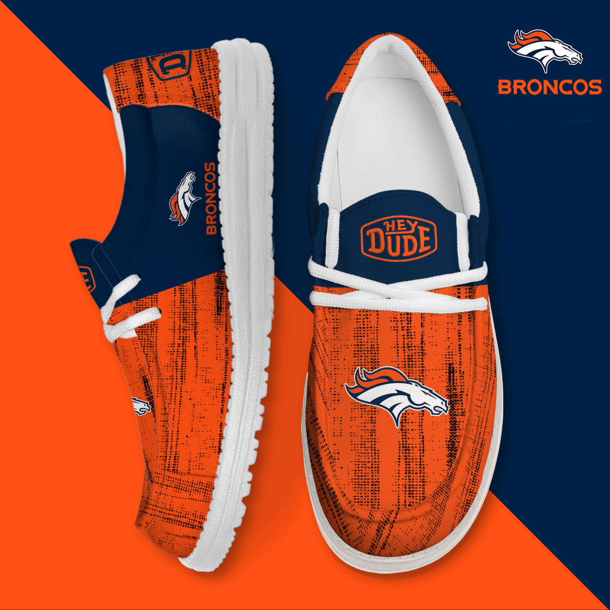 footwearelite denver broncos custom name hey dude shoes sg6zu