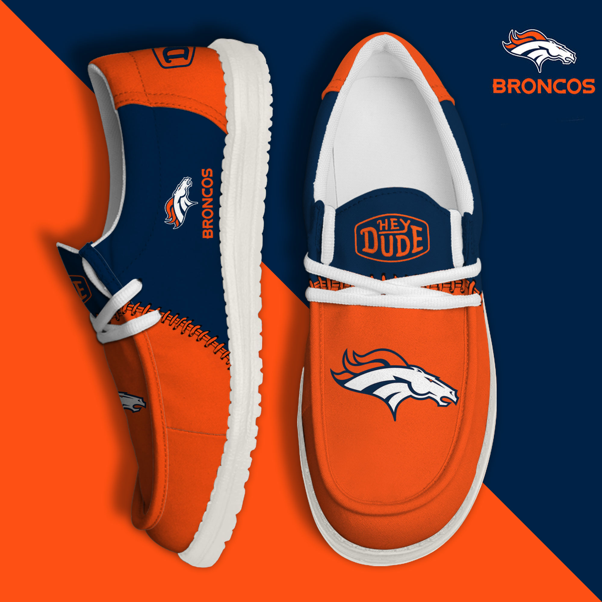 footwearelite denver broncos custom name hey dude shoes svfoq