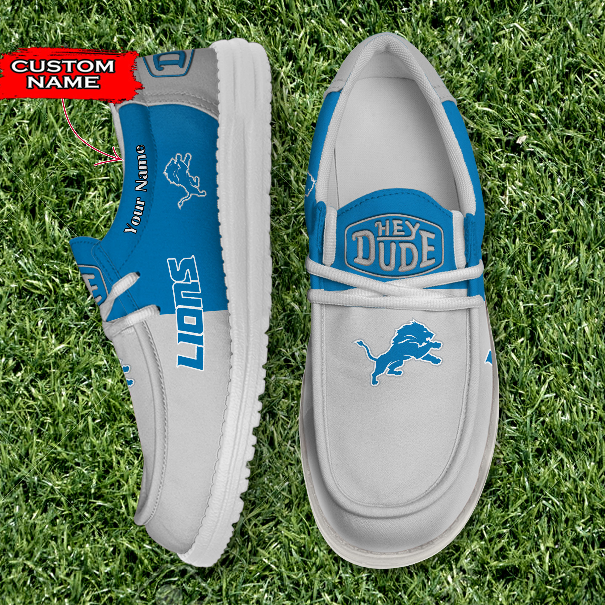 footwearelite detroit lions custom name hey dude shoes bybj5