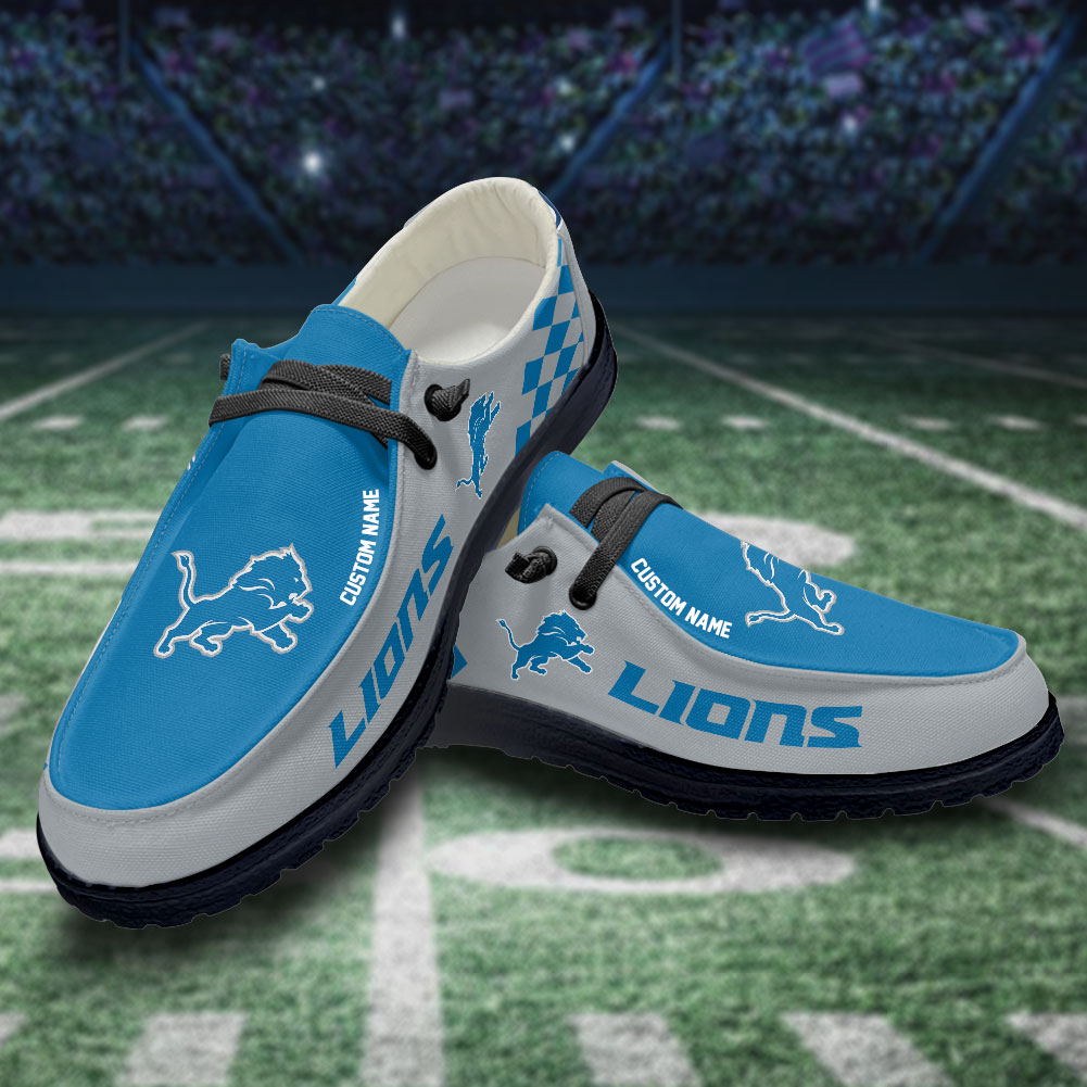 footwearelite detroit lions custom name hey dude shoes bz34q