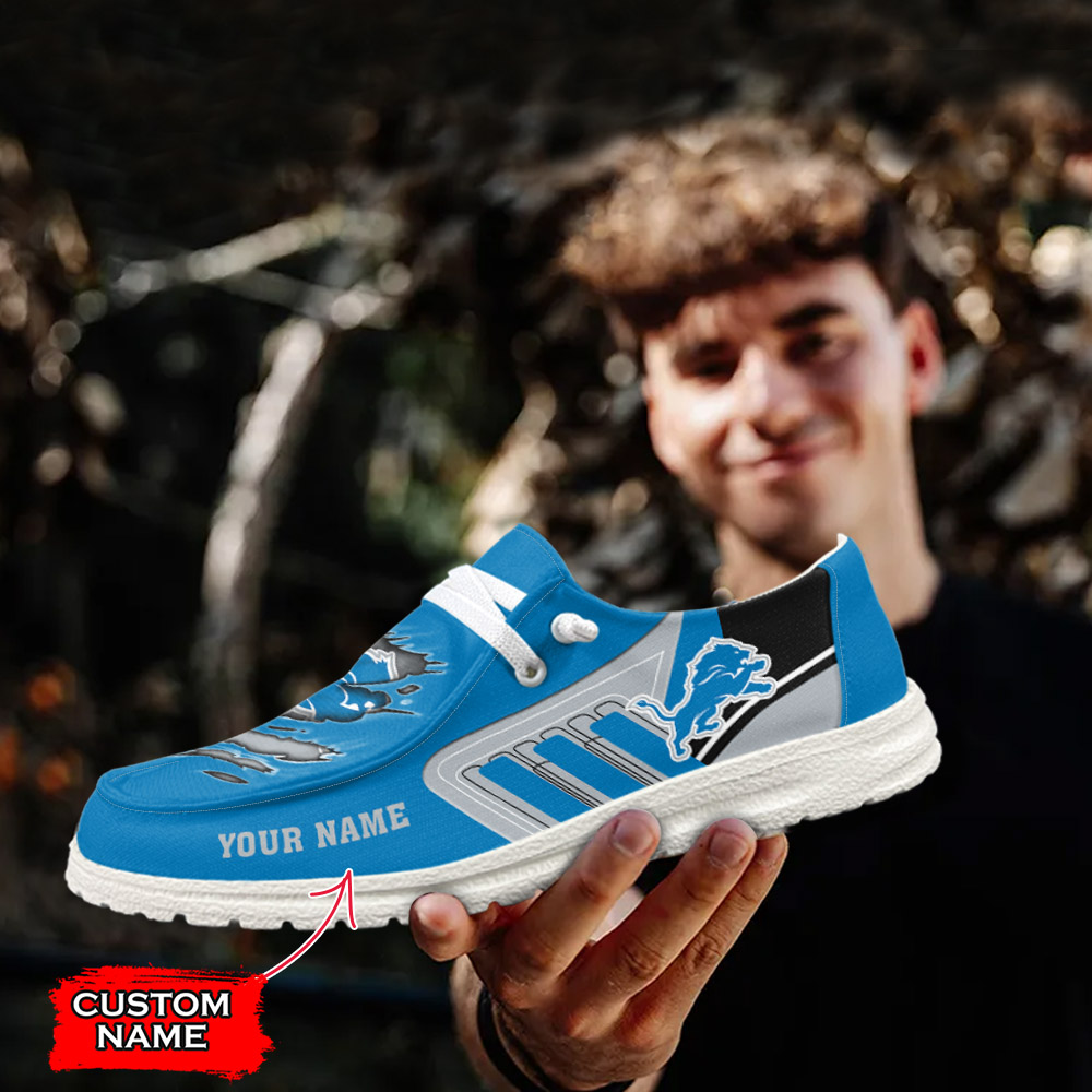 footwearelite detroit lions custom name hey dude shoes cdqbt