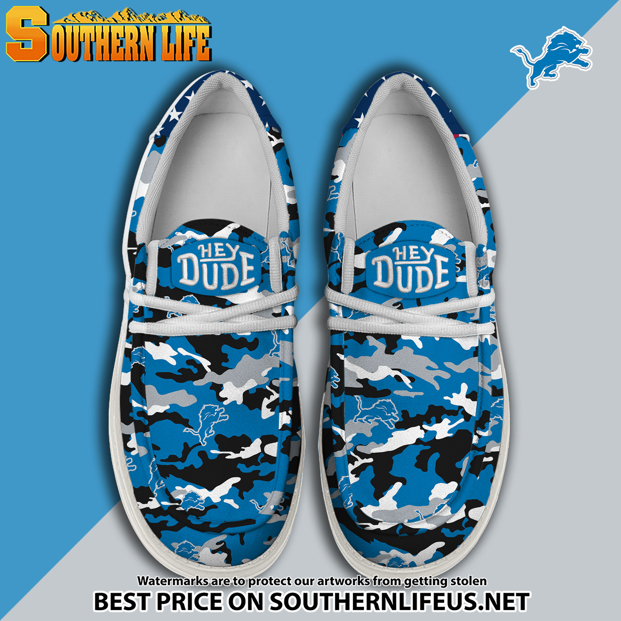 footwearelite detroit lions custom name hey dude shoes dgwae