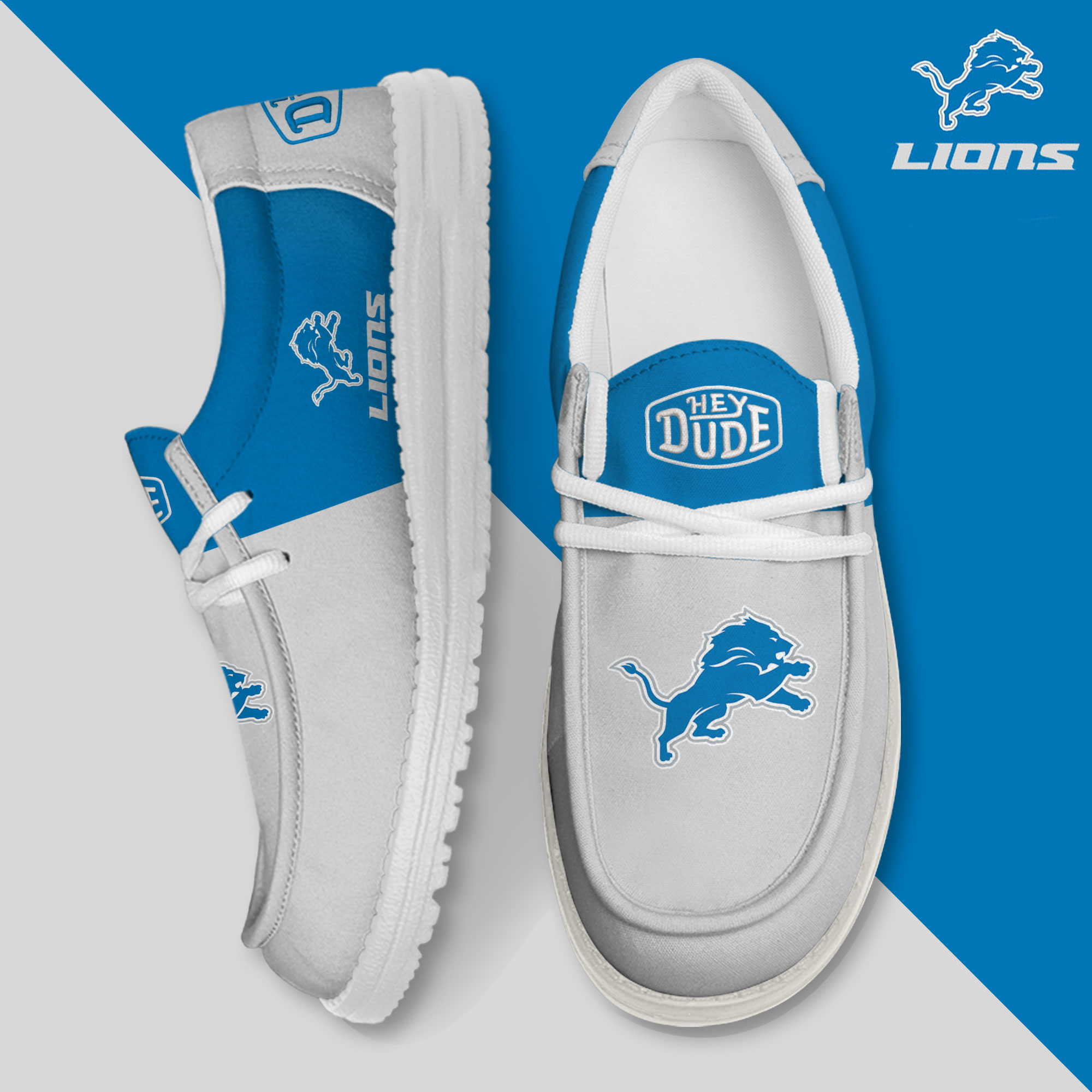 footwearelite detroit lions custom name hey dude shoes fucqq