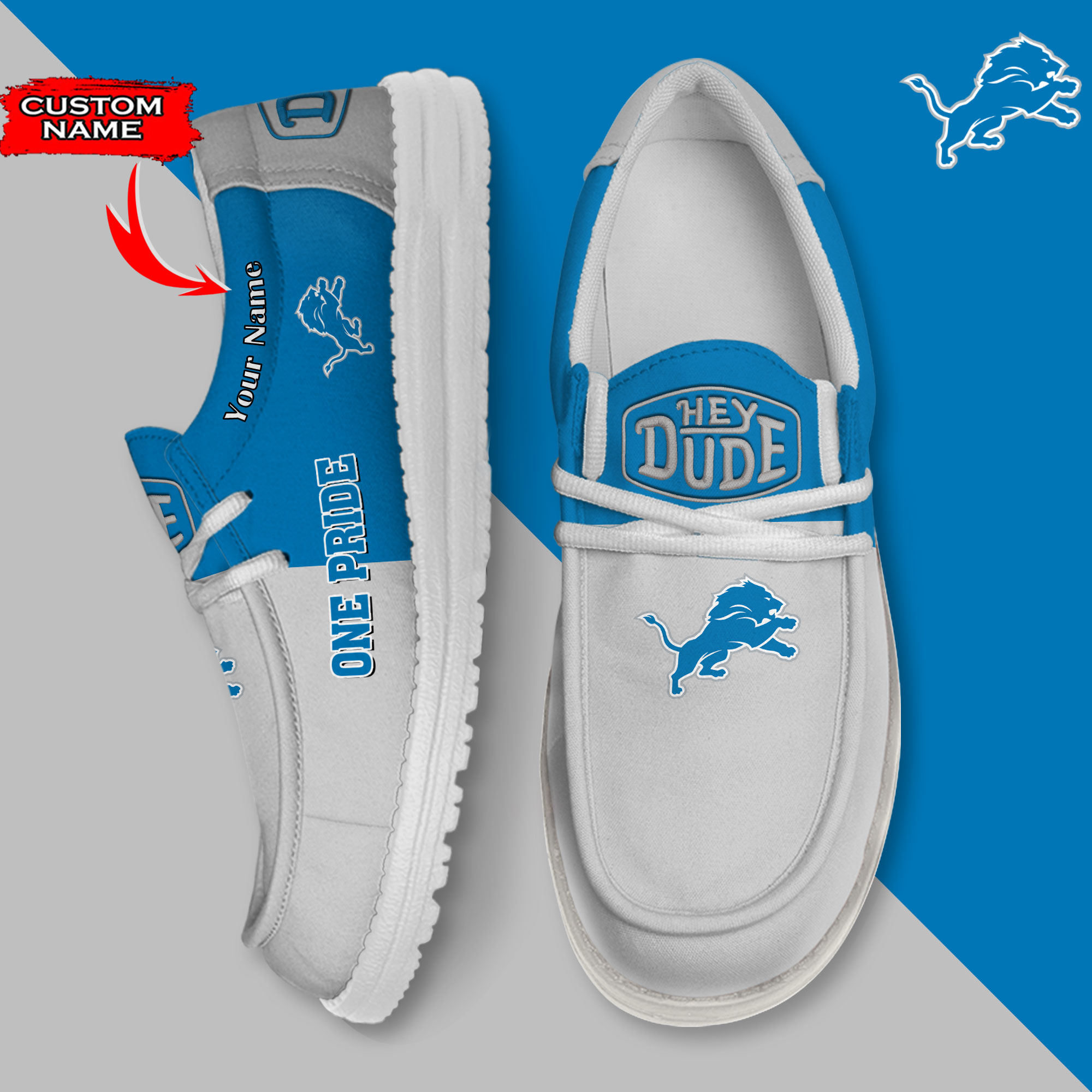 footwearelite detroit lions custom name hey dude shoes gsggv