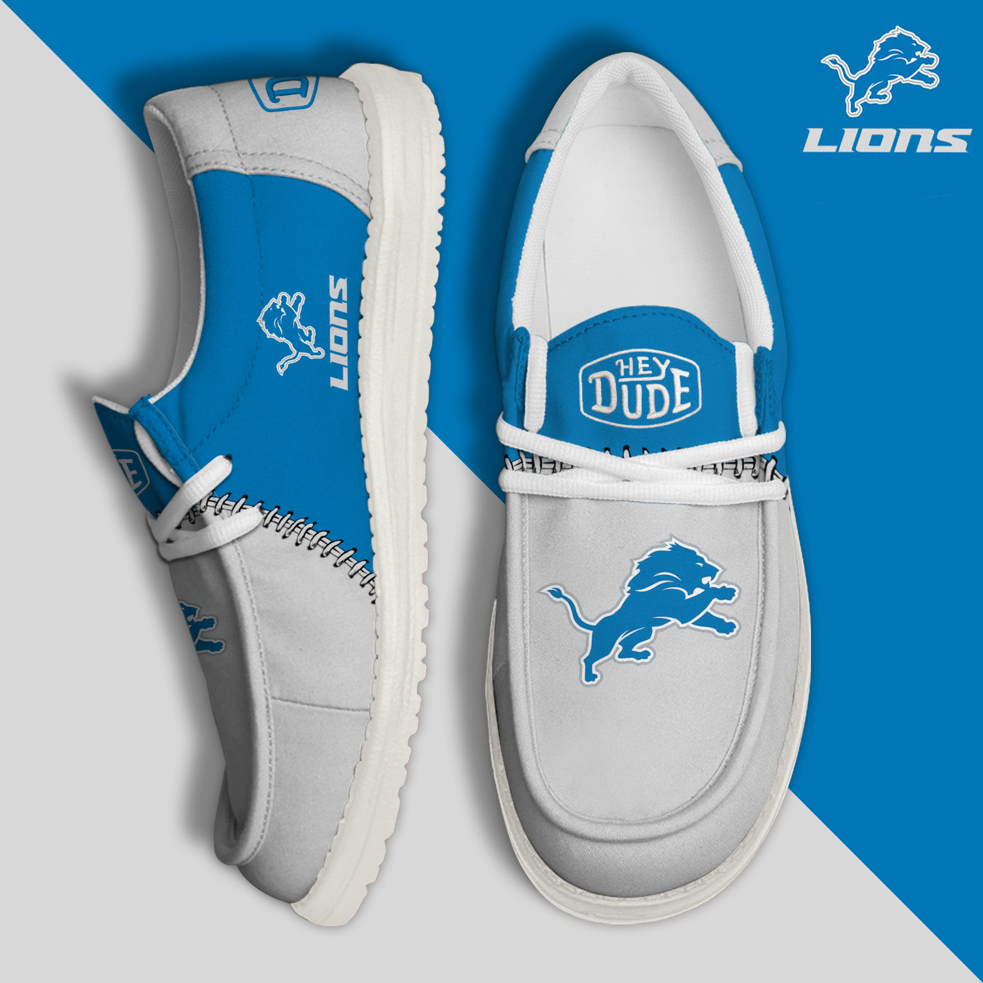 footwearelite detroit lions custom name hey dude shoes jx7dc