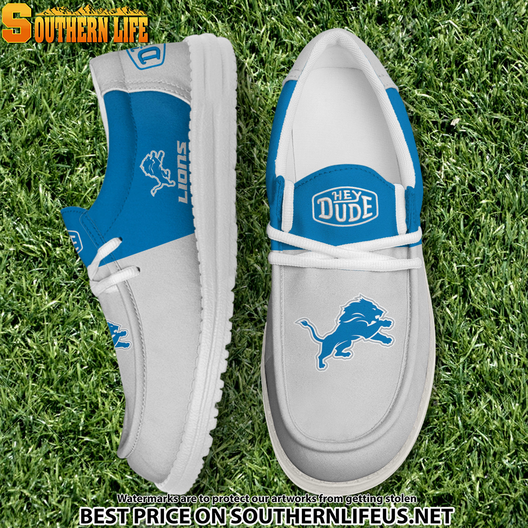 footwearelite detroit lions custom name hey dude shoes n7teb