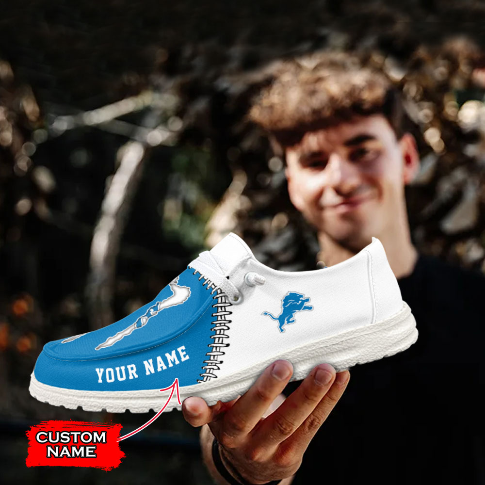 footwearelite detroit lions custom name hey dude shoes tu7tf