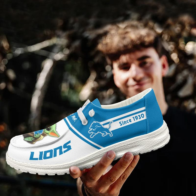 footwearelite detroit lions custom name hey dude shoes ygu0b