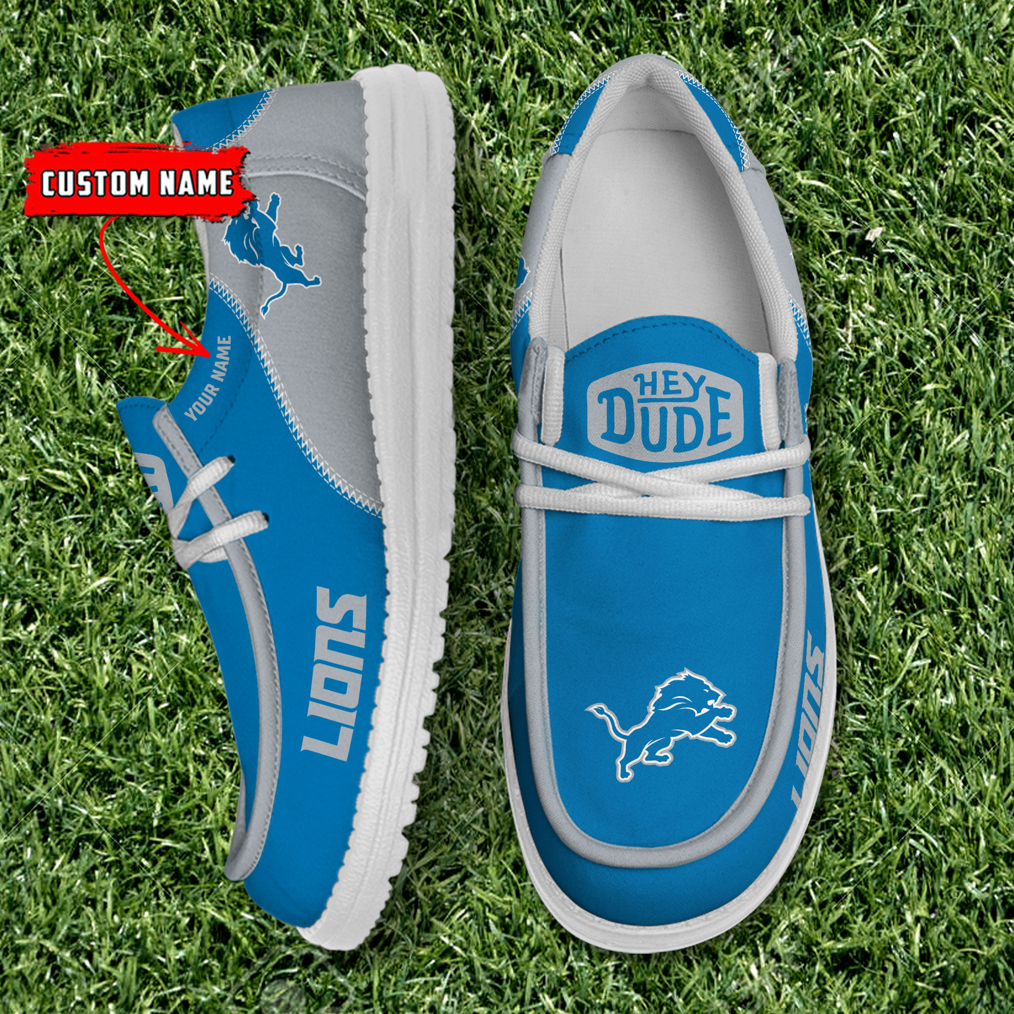 footwearelite detroit lions custom name hey dude shoes zop8b