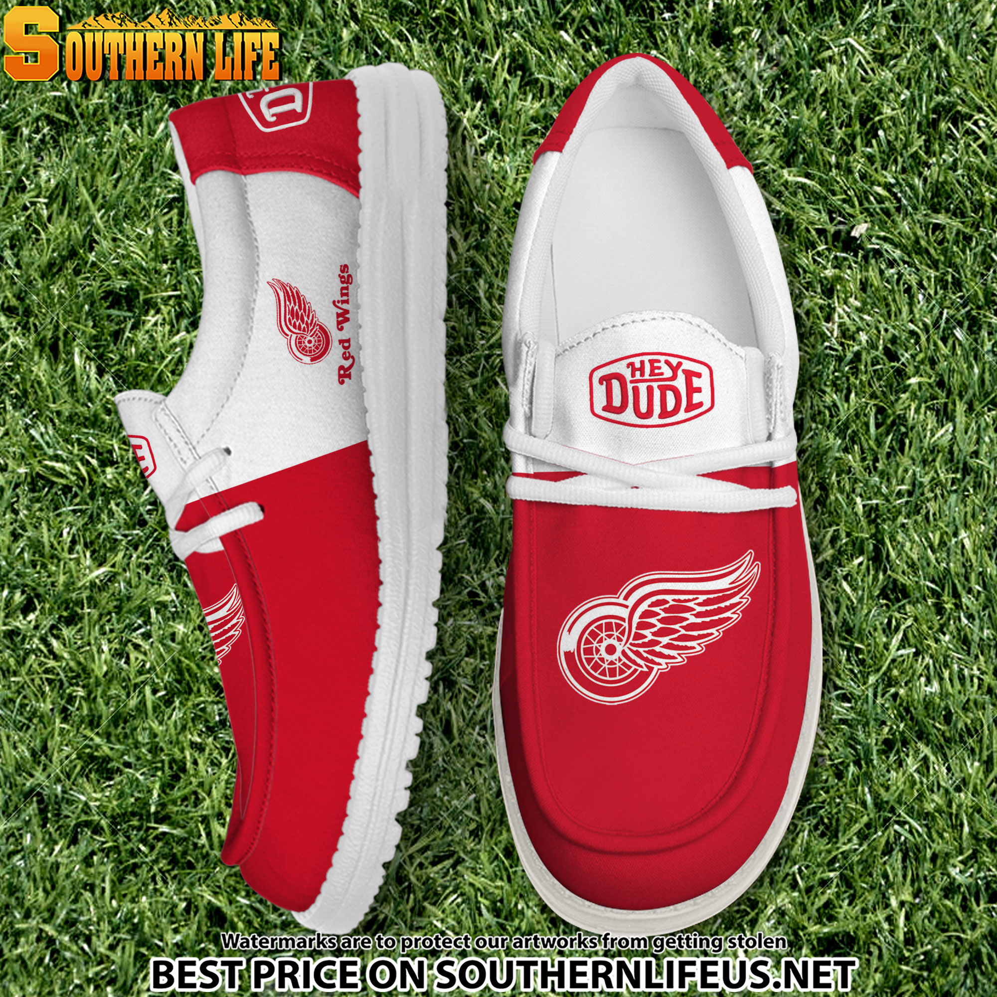 footwearelite detroit red wings custom name hey dude shoes ypwfr