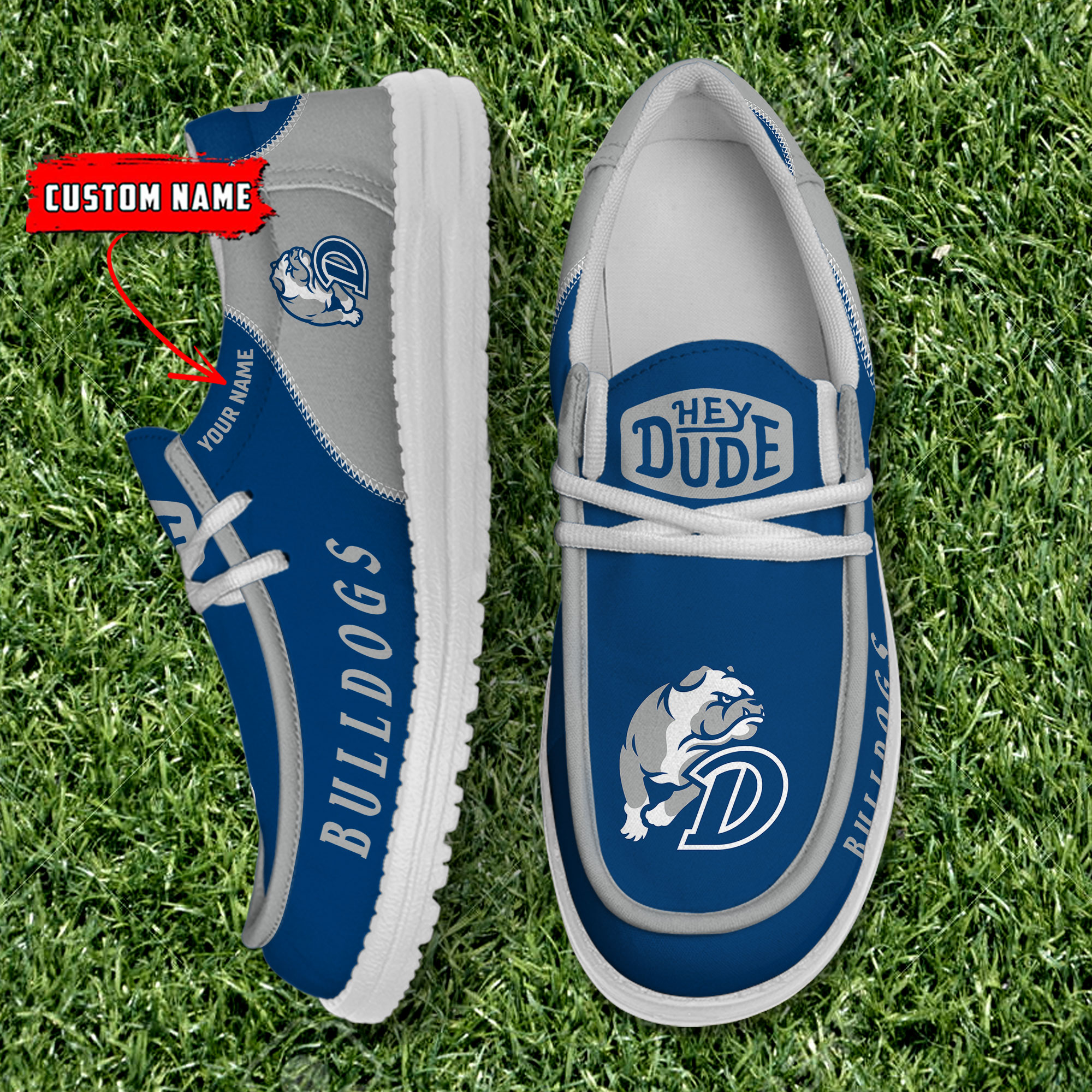 footwearelite drake bulldogs custom name hey dude shoes zk46m