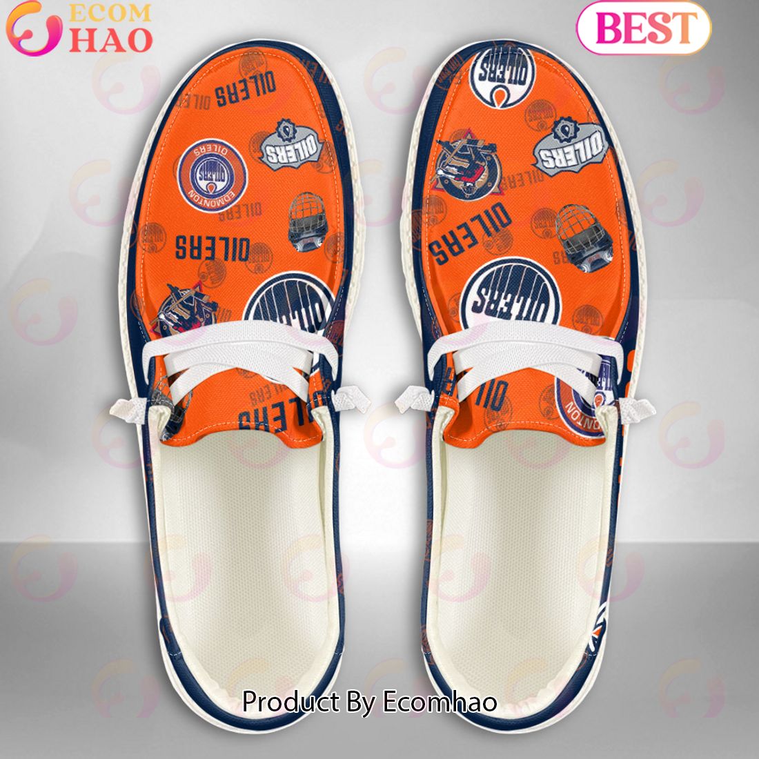 footwearelite edmonton oilers custom name hey dude shoes lisfq