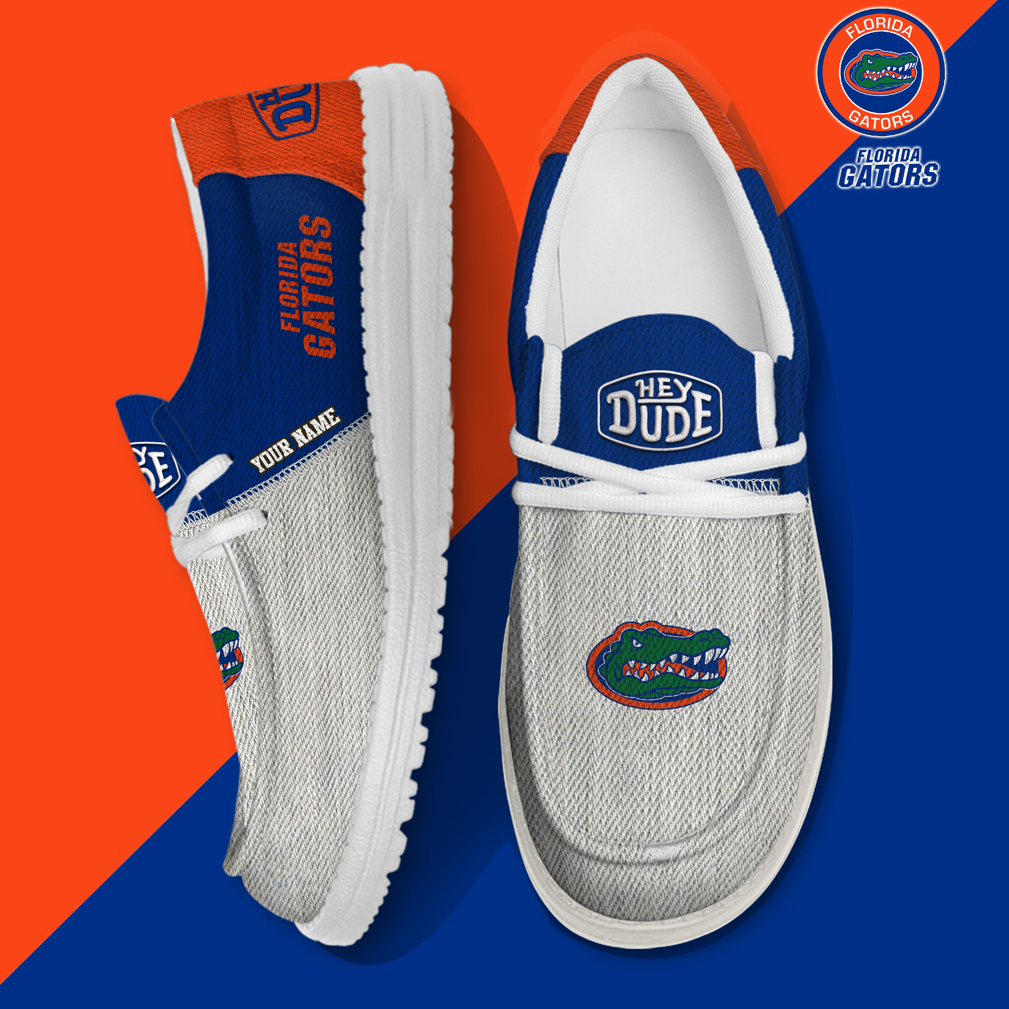 footwearelite florida gators custom name hey dude shoes ozsdv