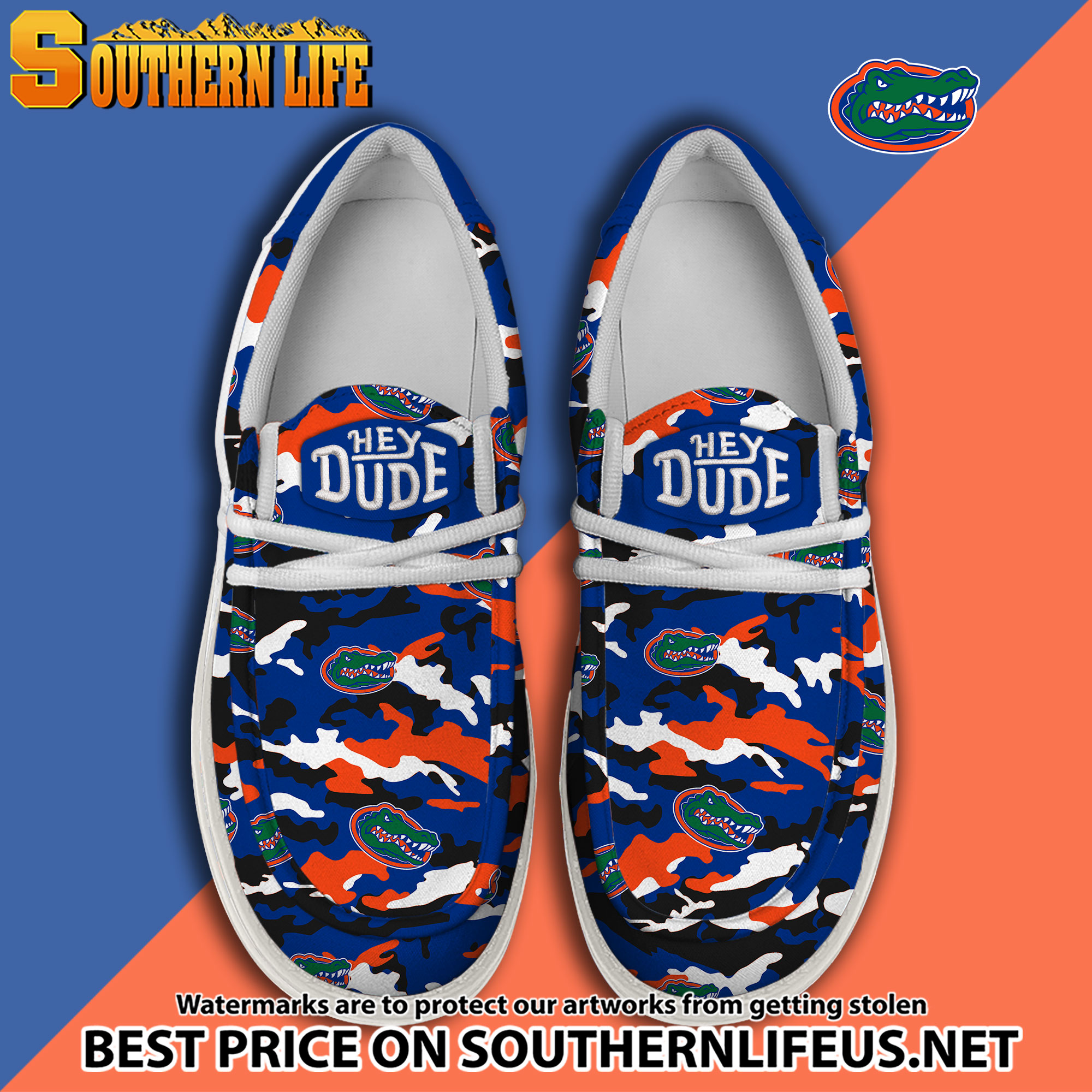 footwearelite florida gators custom name hey dude shoes v8p3p