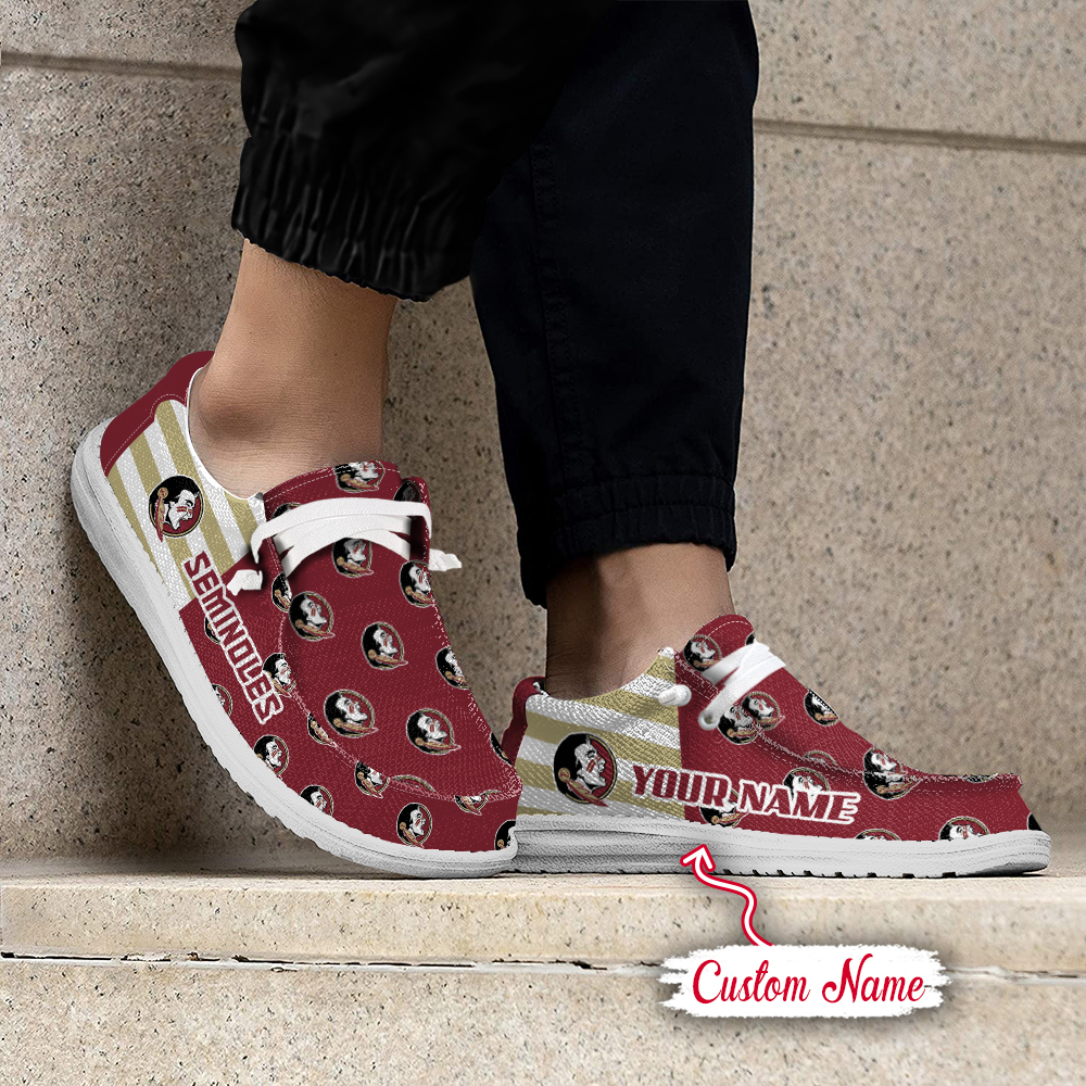 footwearelite florida state seminoles custom name hey dude shoes 4libr