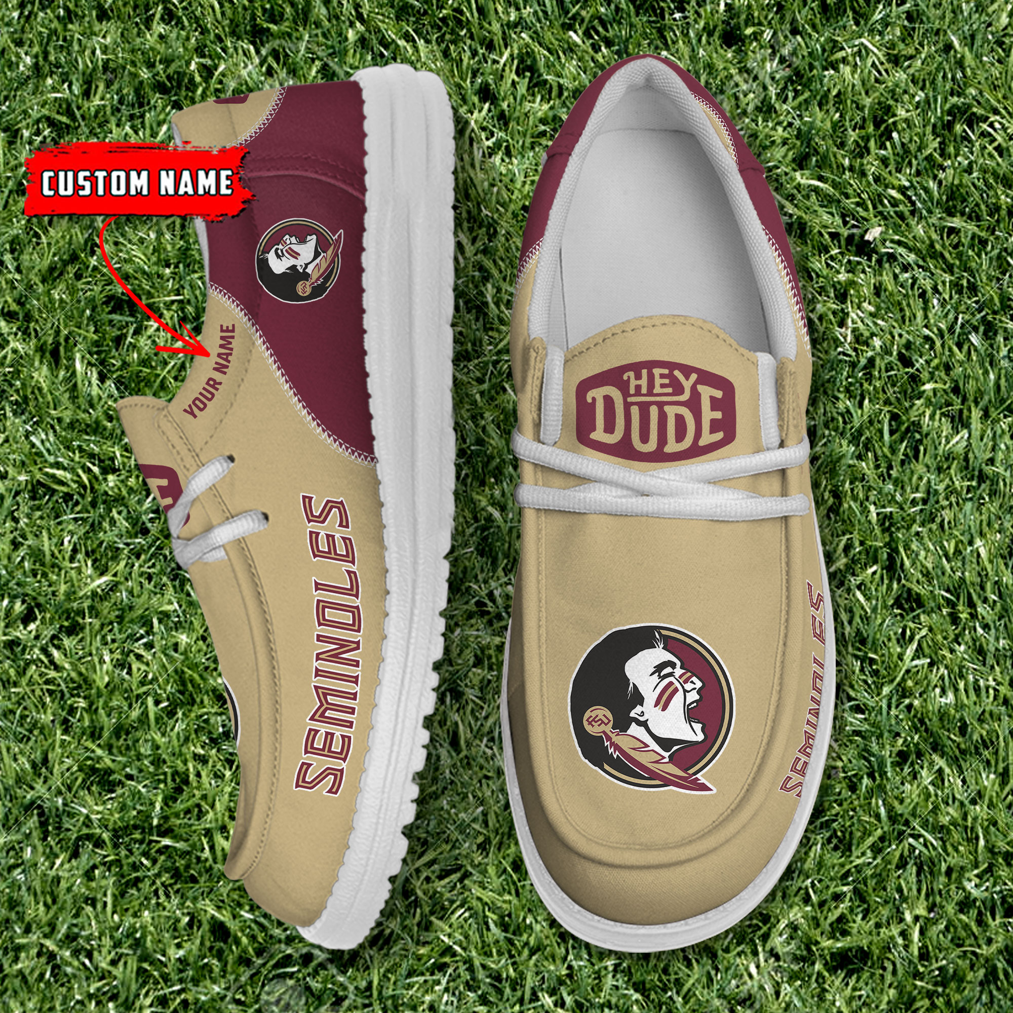 footwearelite florida state seminoles custom name hey dude shoes c9oc4